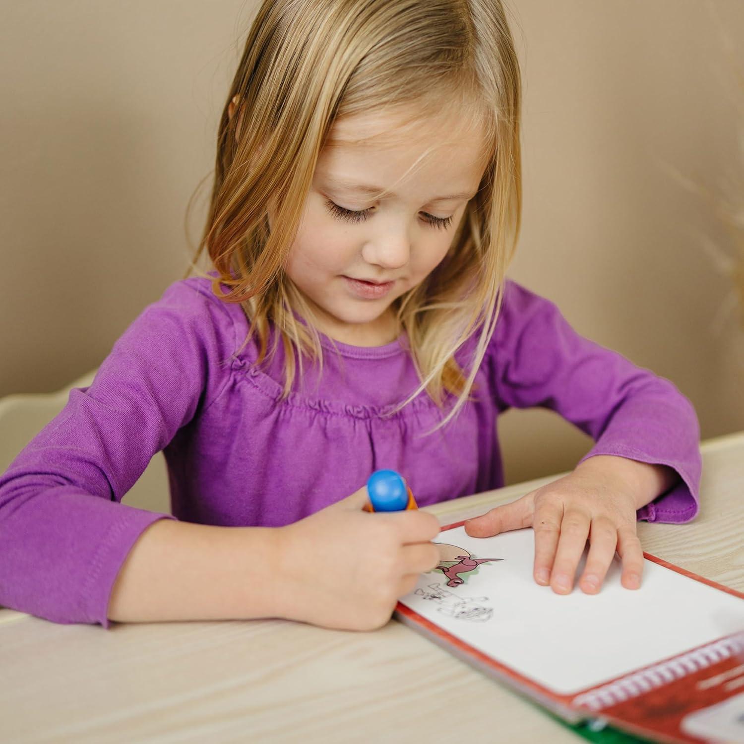 Libro de Actividades KangaToys Familias de Dinosaurios - Pincel de Agua Reutilizable