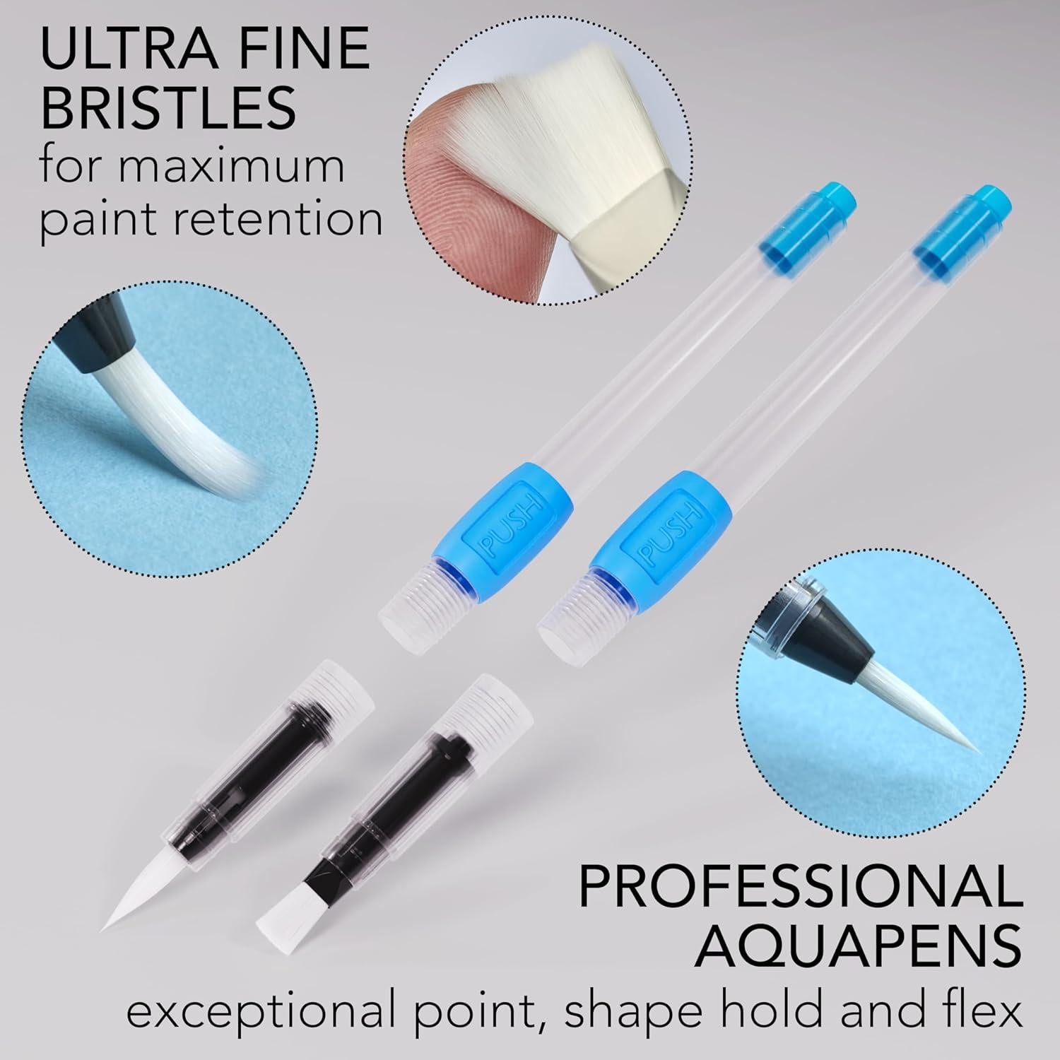 Pinceles de Agua Chromatek - Paquete de 6 - Acuarela Portátil