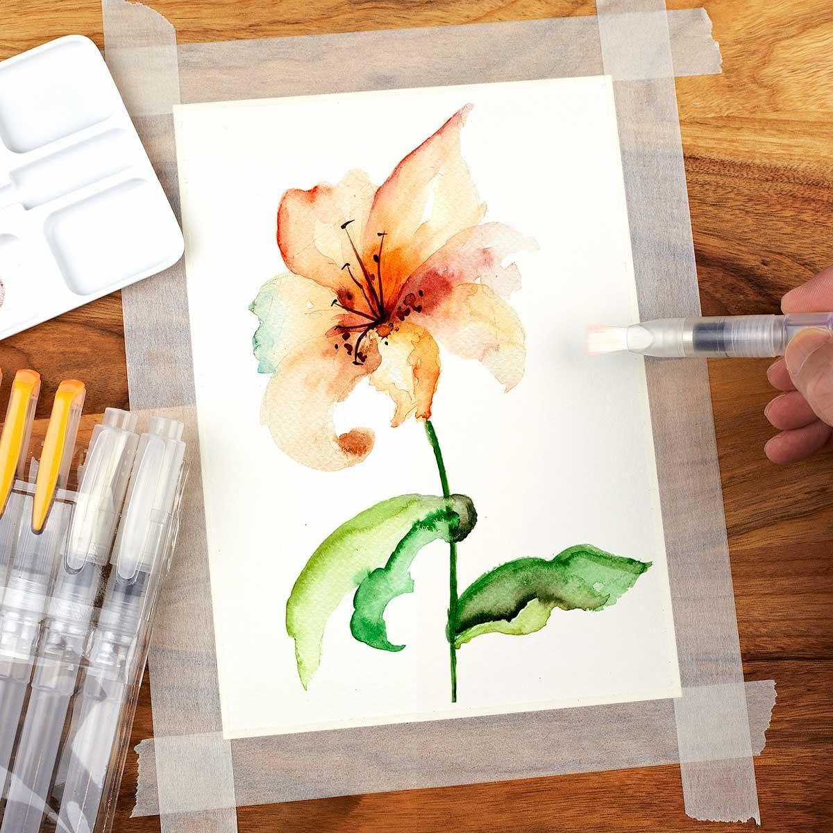 Pinceles de Agua Chromatek - Paquete de 6 - Acuarela Portátil