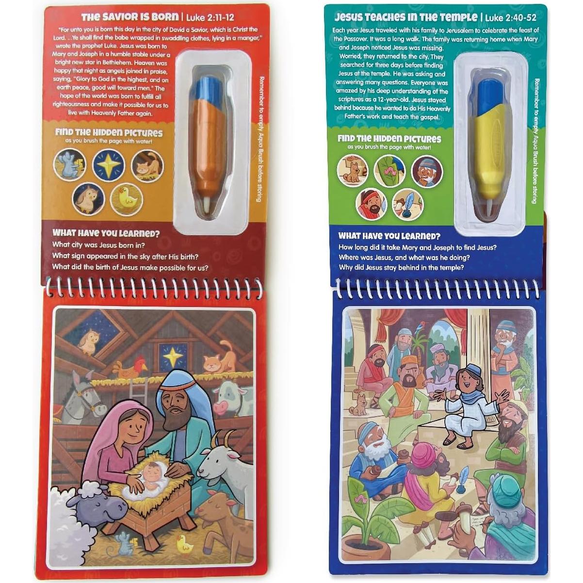 Aqua Brush 2 Paquete Nuevo Testamento KangaToys para Niños