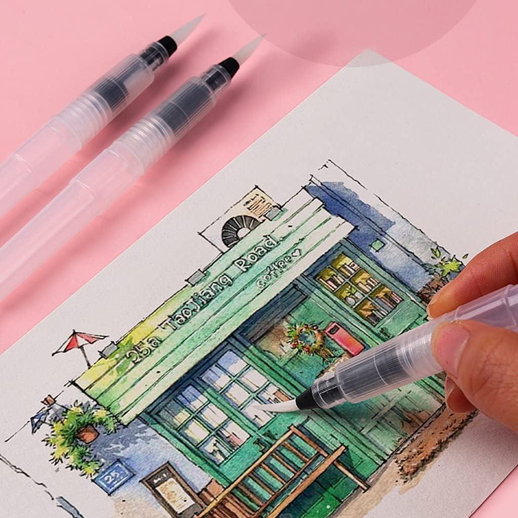 Juego de 3 Pinceles de Agua Recargables Zhuluck - Acuarela