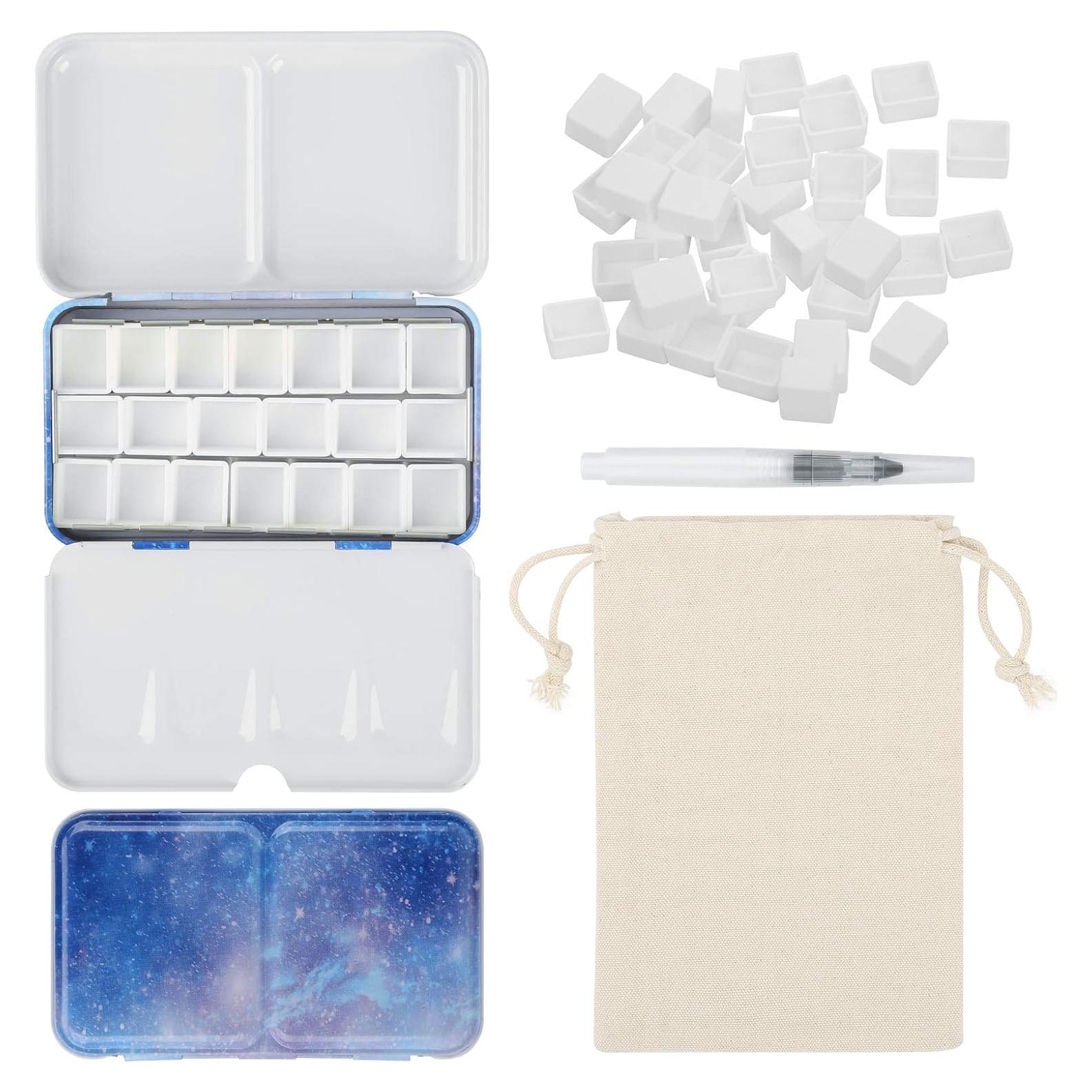 Paleta de Acuarela PEVART con 50 Medias Cubetas Vacías