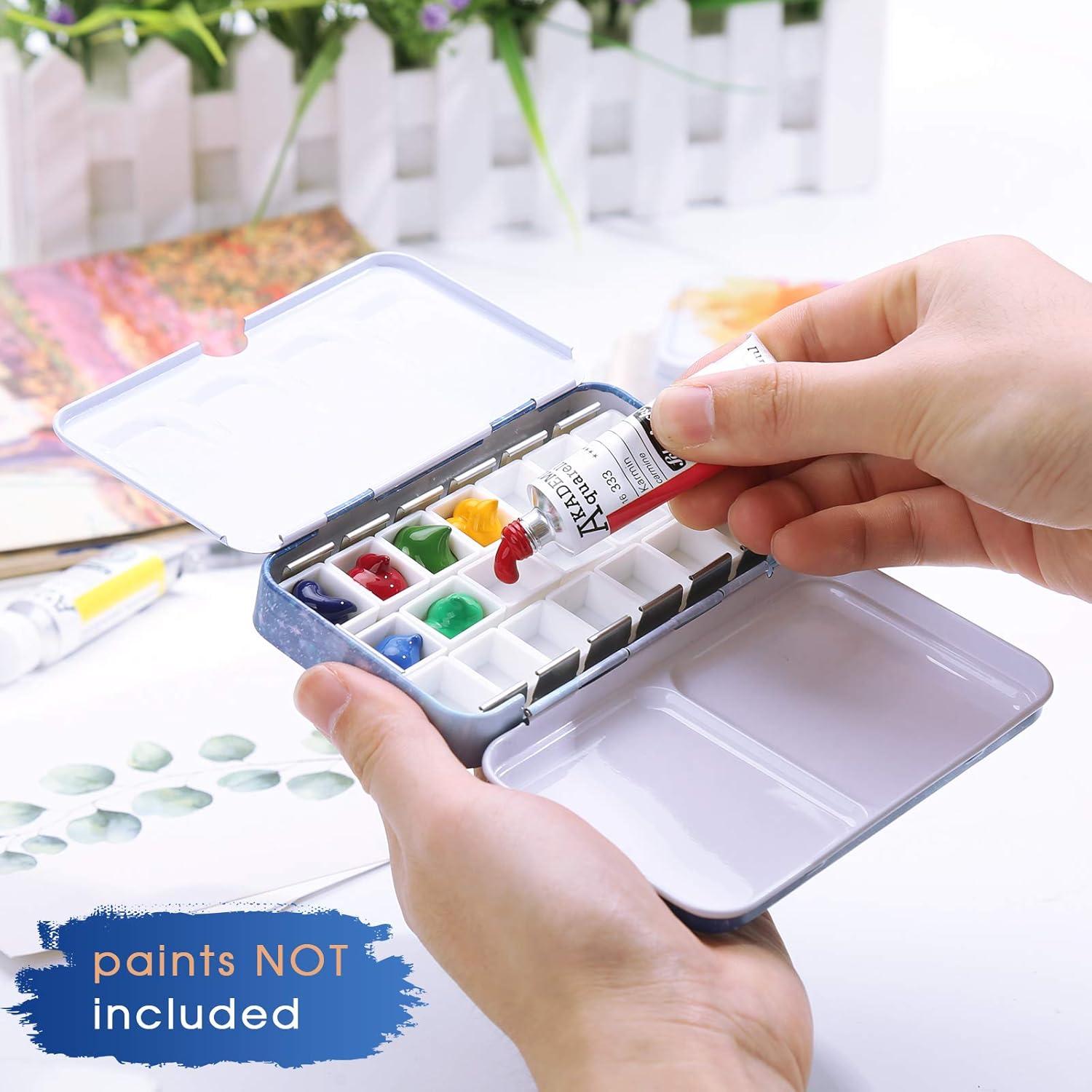 Paleta de Acuarela PEVART con 50 Medias Cubetas Vacías