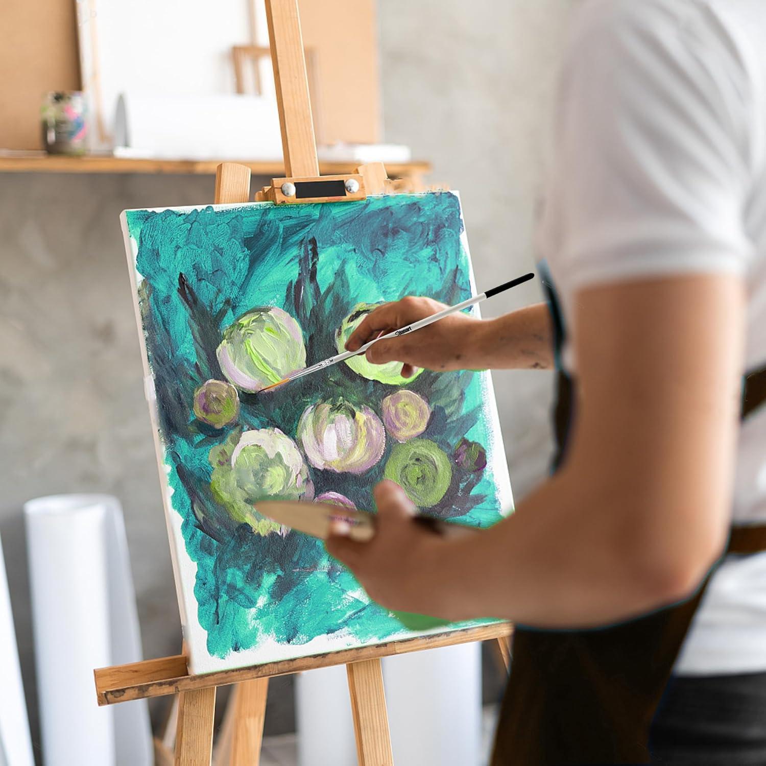 Pincel Liner de Script Sdanart 6 Piezas Punta Fina Nylon