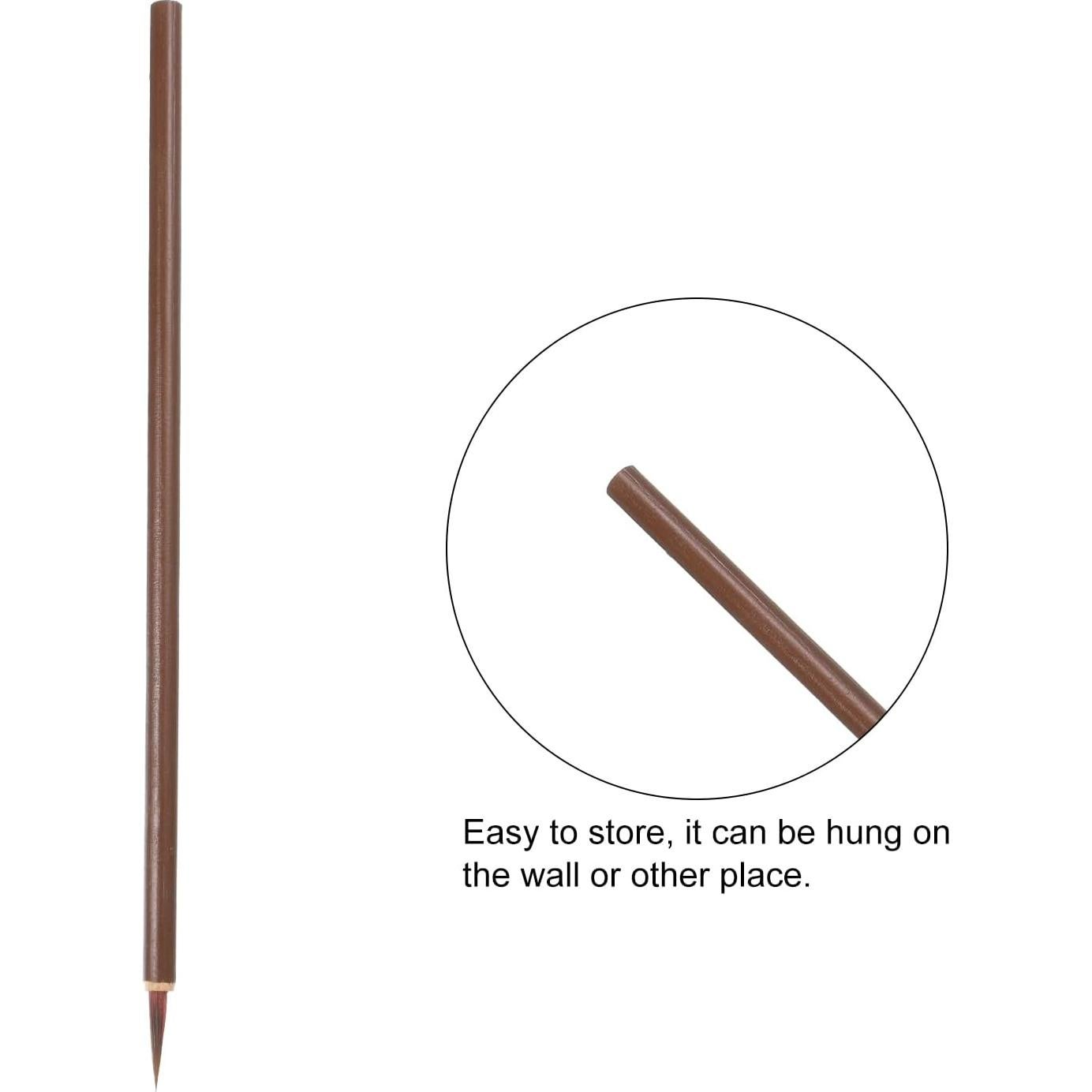 Pinceles de Caligrafía PATIKIL 10 Pcs Marrón para Pintura