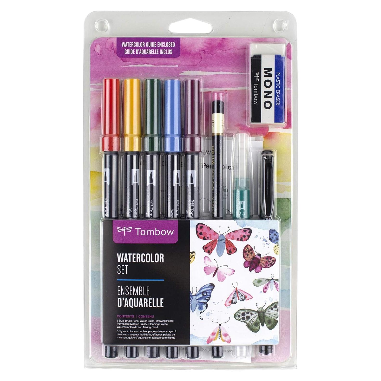 Set de Acuarelas Tombow 56198 con Marcadores Doble Pincel