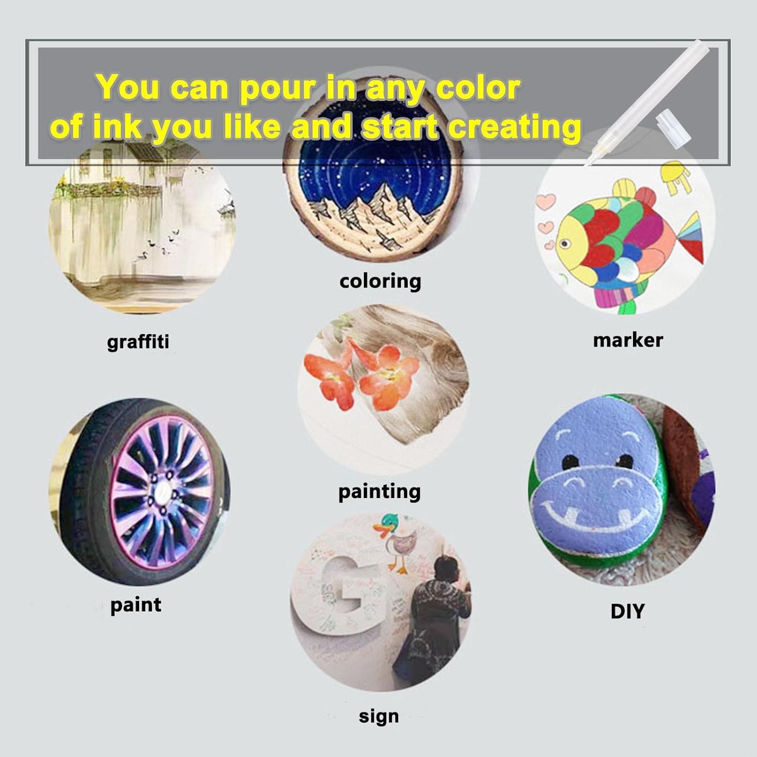 Marcadores de pintura recargables FULIBAO 1mm 2 Pcs - Punta fina