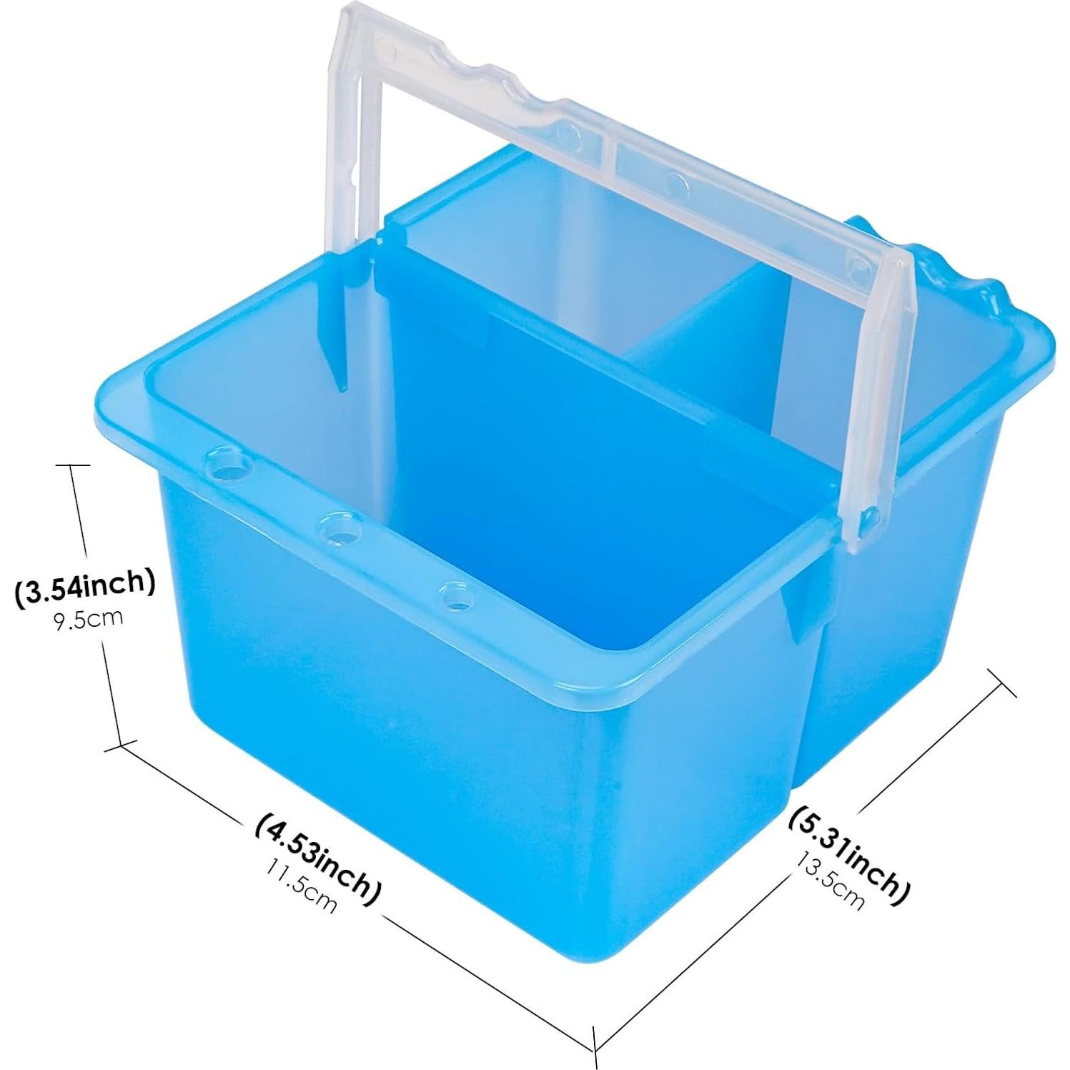 Cubeta de Lavado de Pinceles JANKOW Doble Desmontable Azul