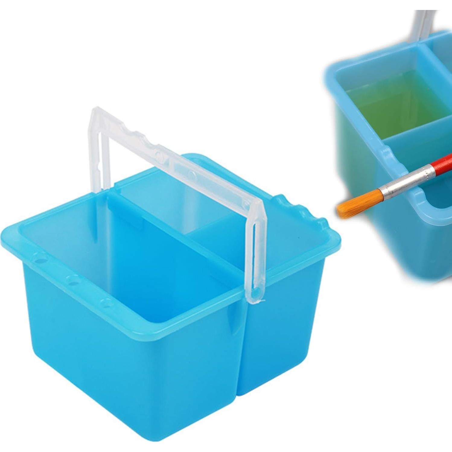 Cubeta de Lavado de Pinceles JANKOW Doble Desmontable Azul