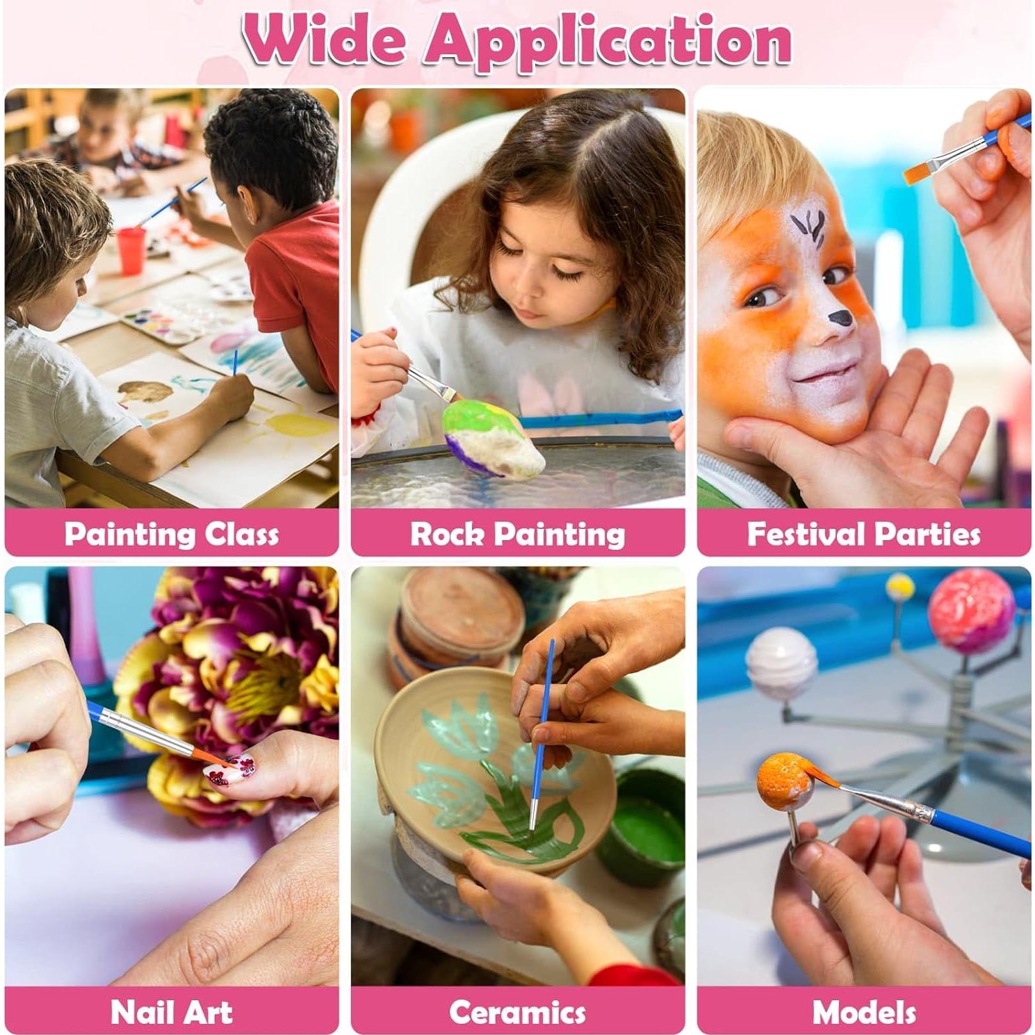 Set de 126 Pinceles Pequeños Evatage para Manualidades