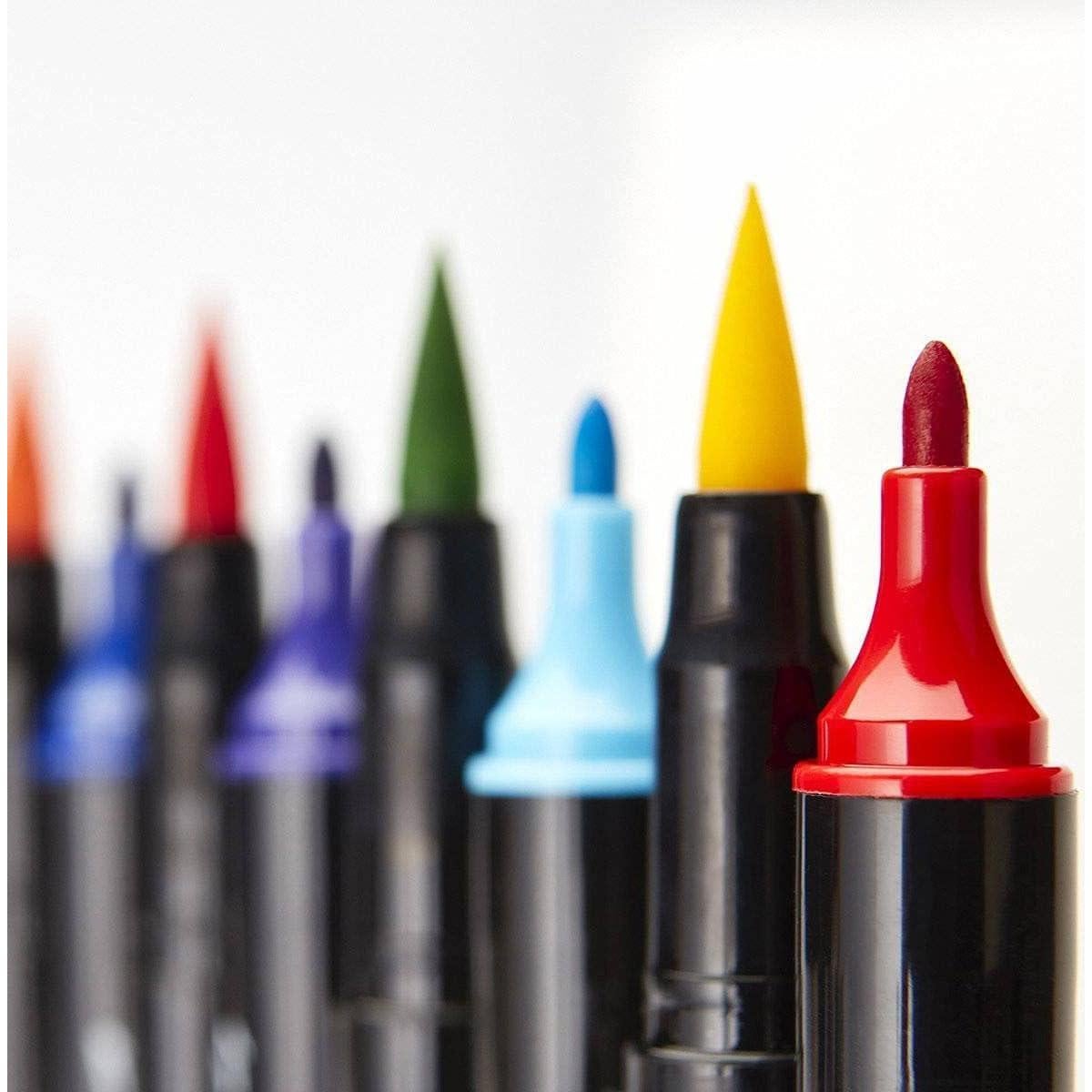 Set de 24 Marcadores Acuarelables KINGART Pro Punta Doble