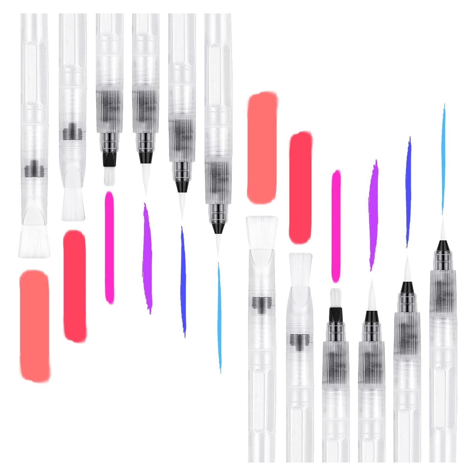 Set de 12 Pinceles de Acuarela Awpeye - Nylon, 3 Tamaños