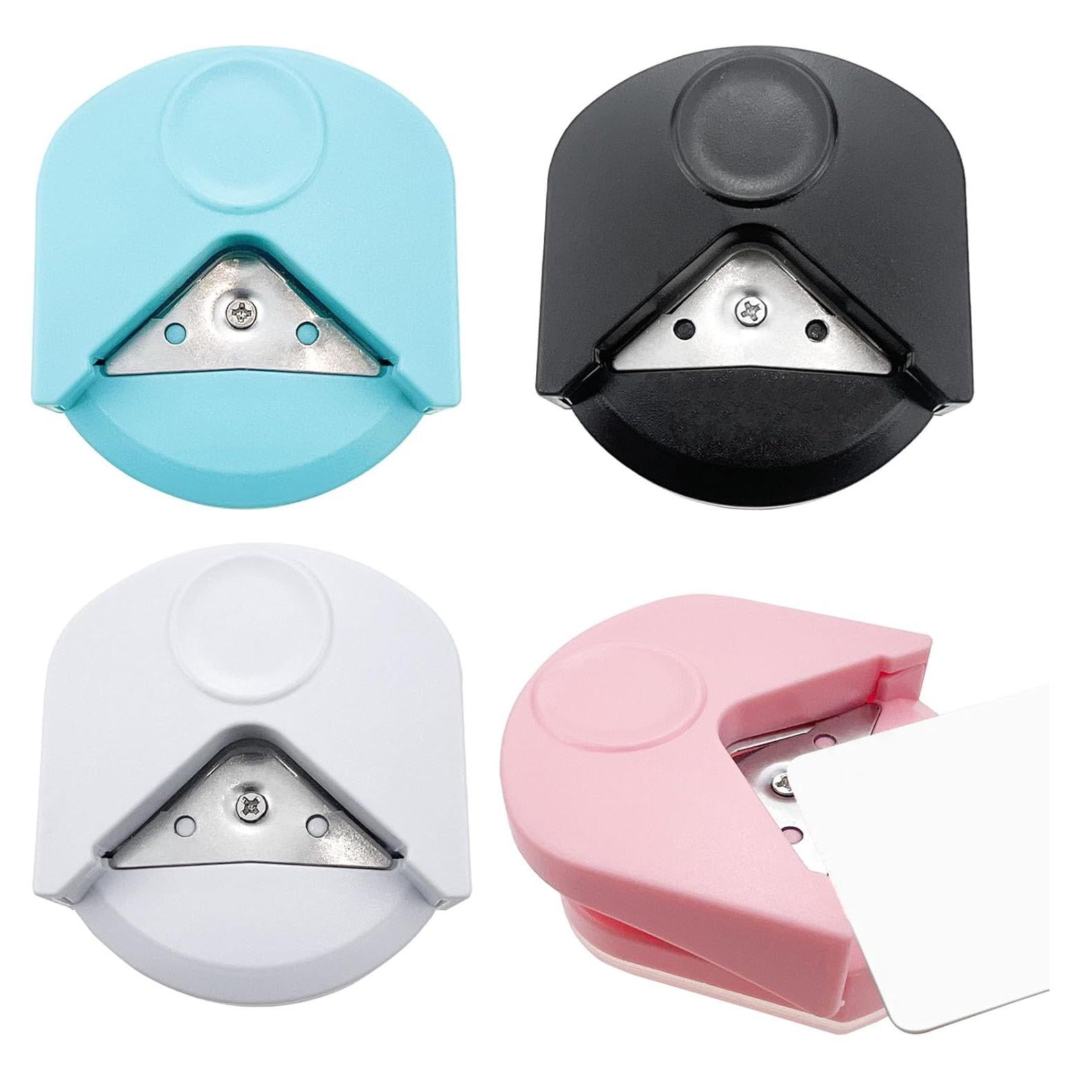 Juego de 4 Perforadoras de Esquina Redonda Jaczora