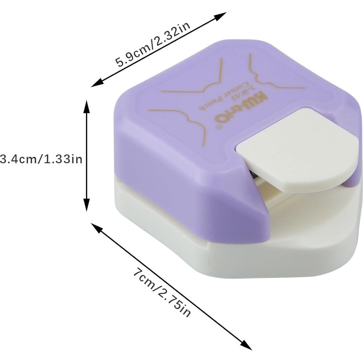 Troquelador de Esquinas 3 Vías CG-JY2024015-03 Morado