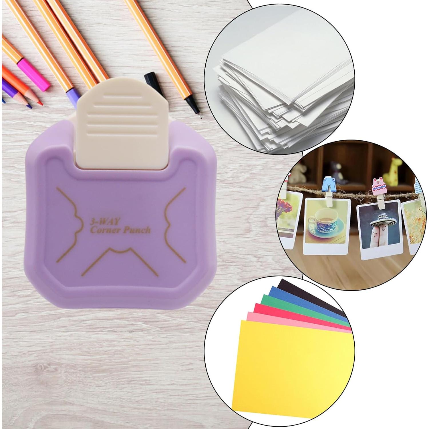 Troquelador de Esquinas 3 Vías CG-JY2024015-03 Morado