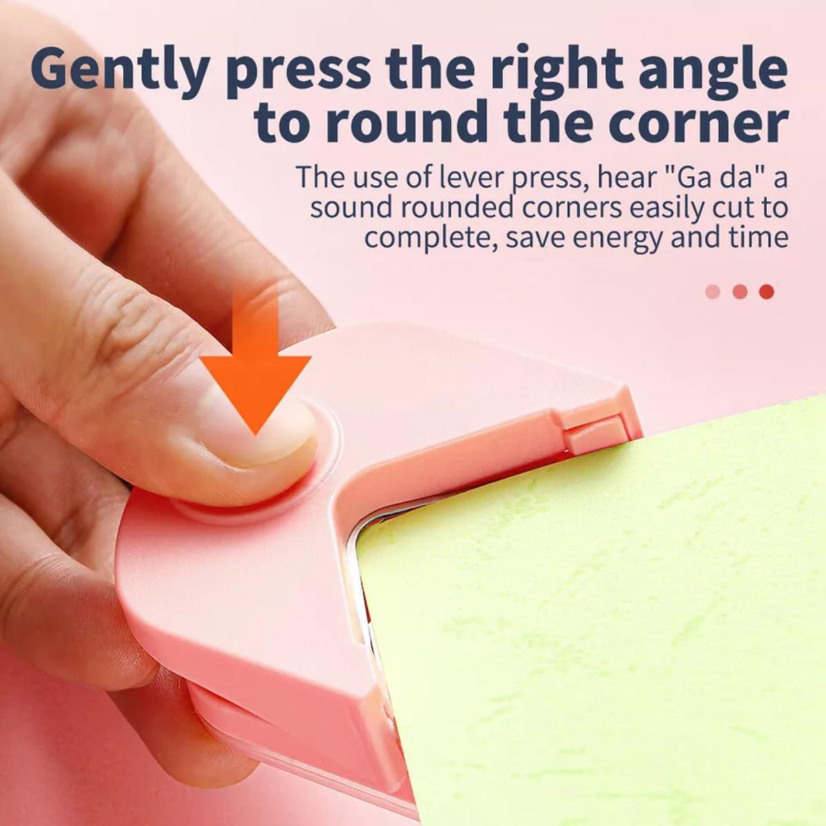 Cortador de esquinas manual ZAAWUUT R4 - 4mm - Púrpura claro