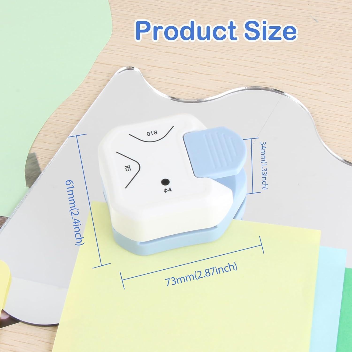 Troquelador de Esquinas 3 en 1 YUENTOEN - Cortador Manual para DIY