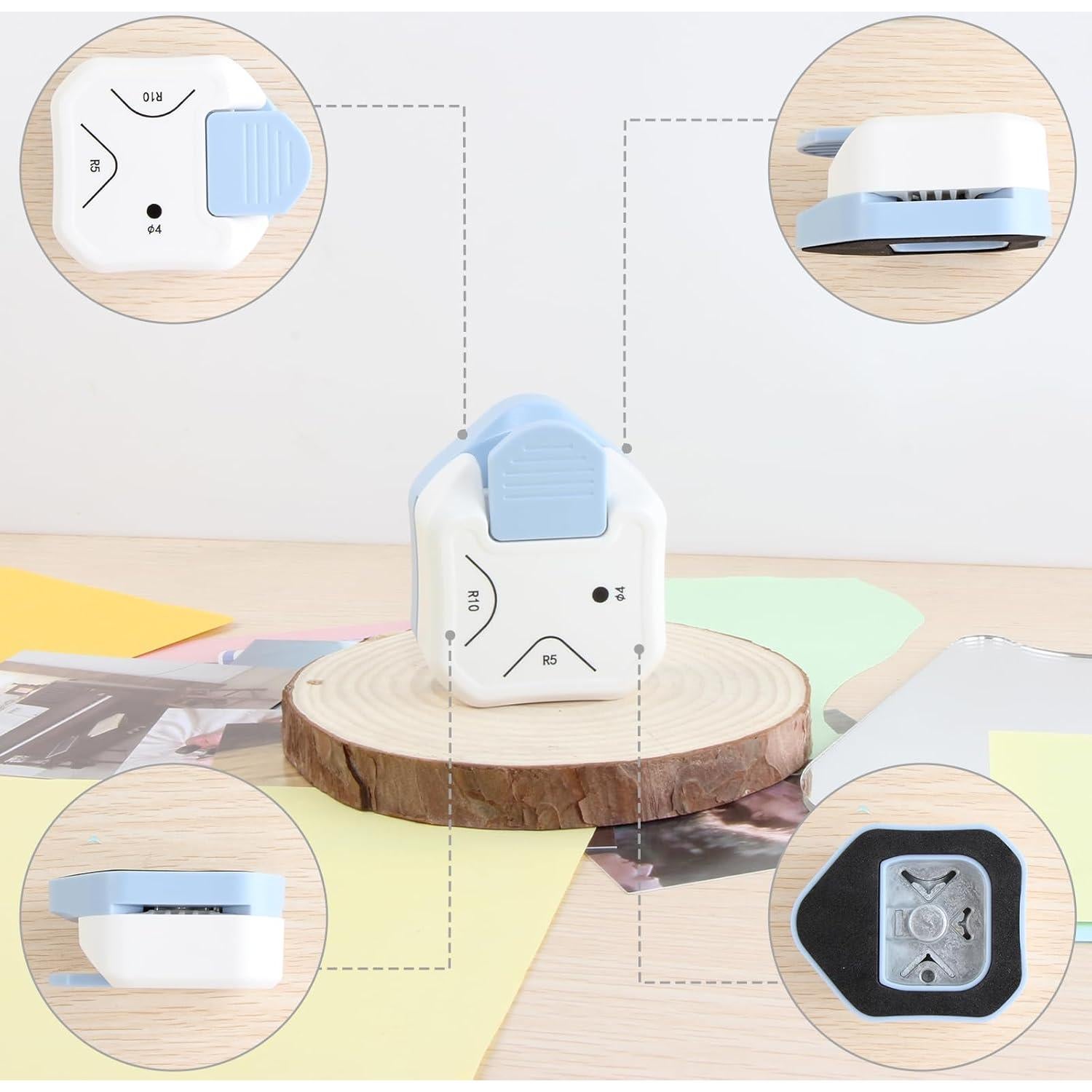 Troquelador de Esquinas 3 en 1 YUENTOEN - Cortador Manual para DIY