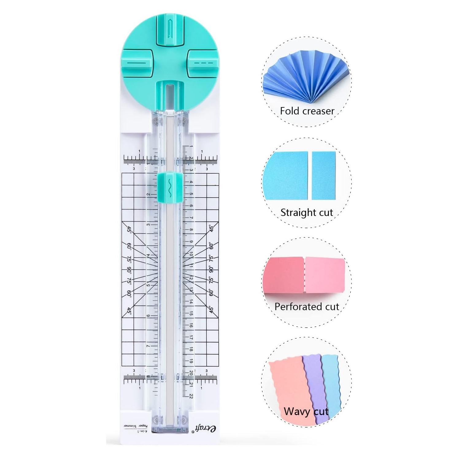 Cortadora de Papel Manualidades eCraft 4 Estilos 22.86 cm