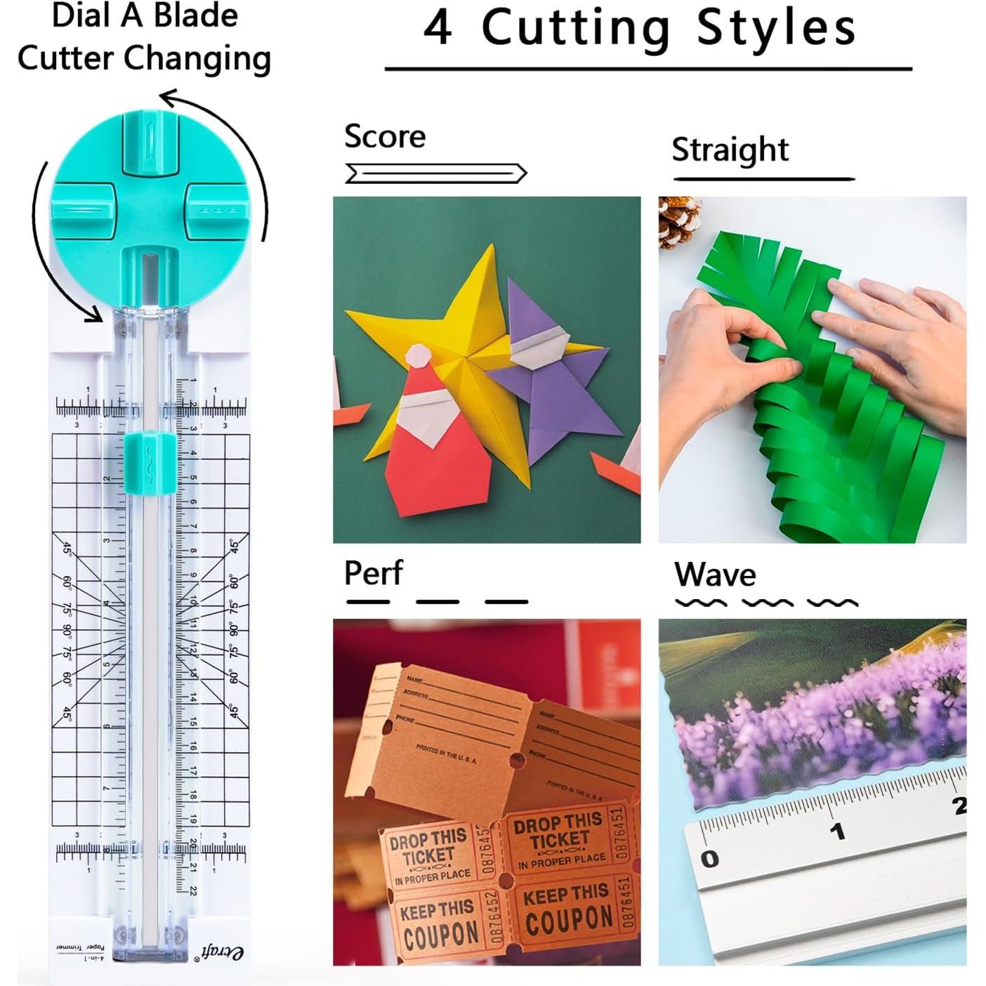 Cortadora de Papel Manualidades eCraft 4 Estilos 22.86 cm
