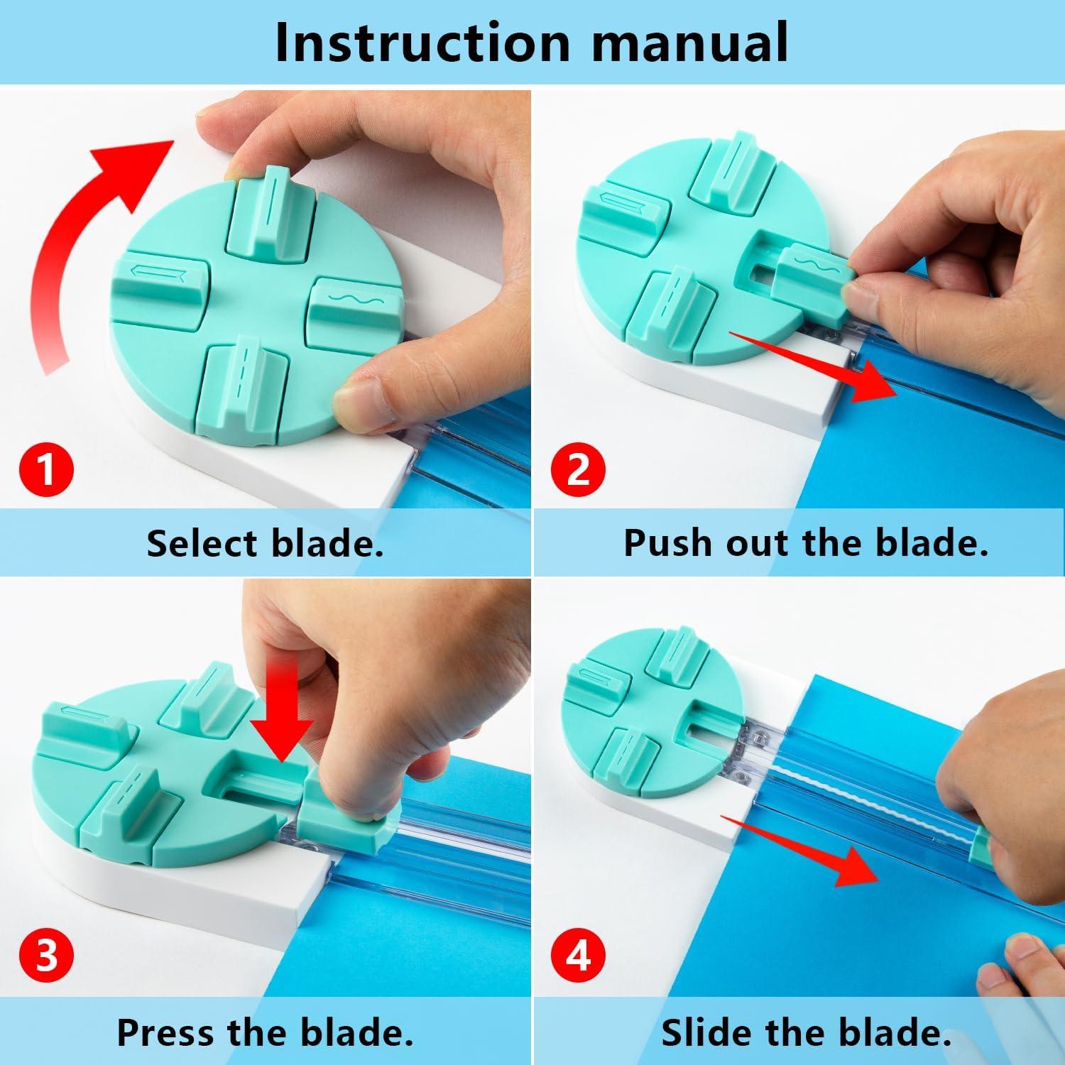 Cortadora de Papel Manualidades eCraft 4 Estilos 22.86 cm