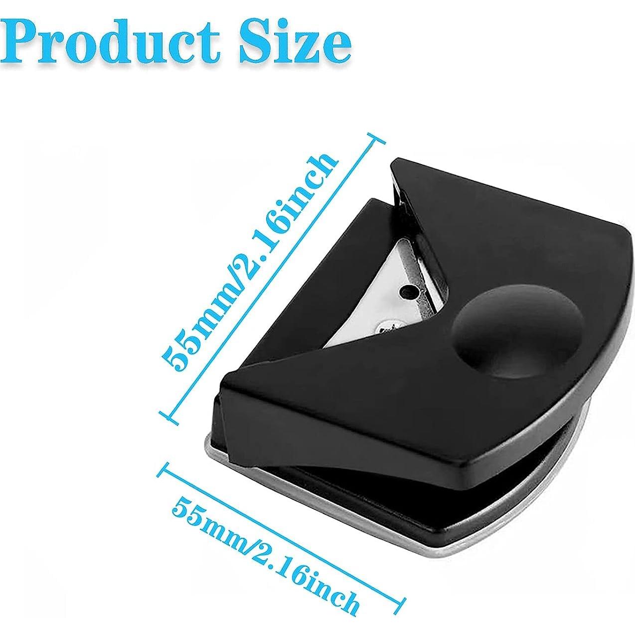 Cortador de Esquinas de Papel YUENTOEN 4mm Negro Manual