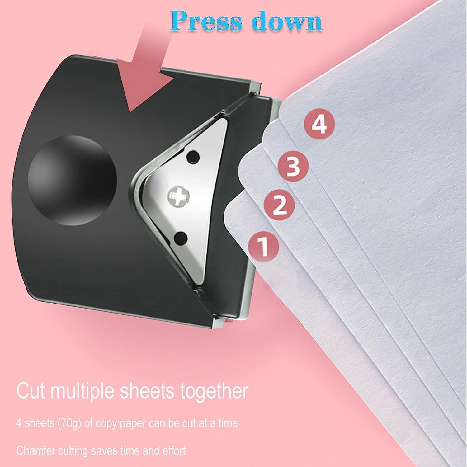 Cortador de Esquinas de Papel YUENTOEN 4mm Negro Manual