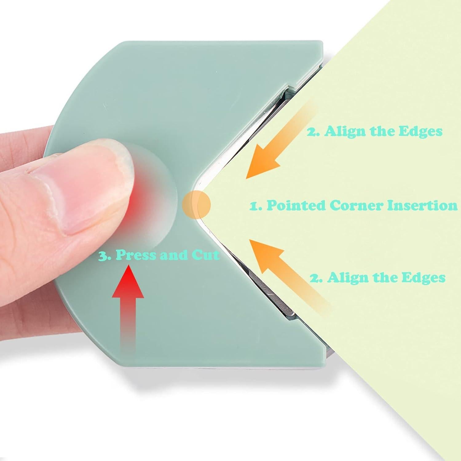 Esquinador de Papel YUENTOEN 2 Pcs Corte de Esquinas 4mm