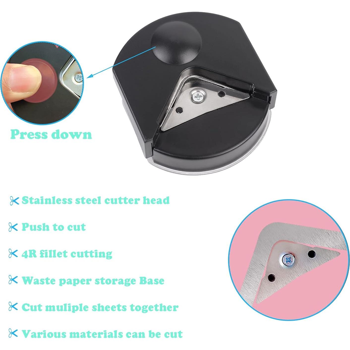 Esquinador de Papel YUENTOEN 2 Pcs Corte de Esquinas 4mm