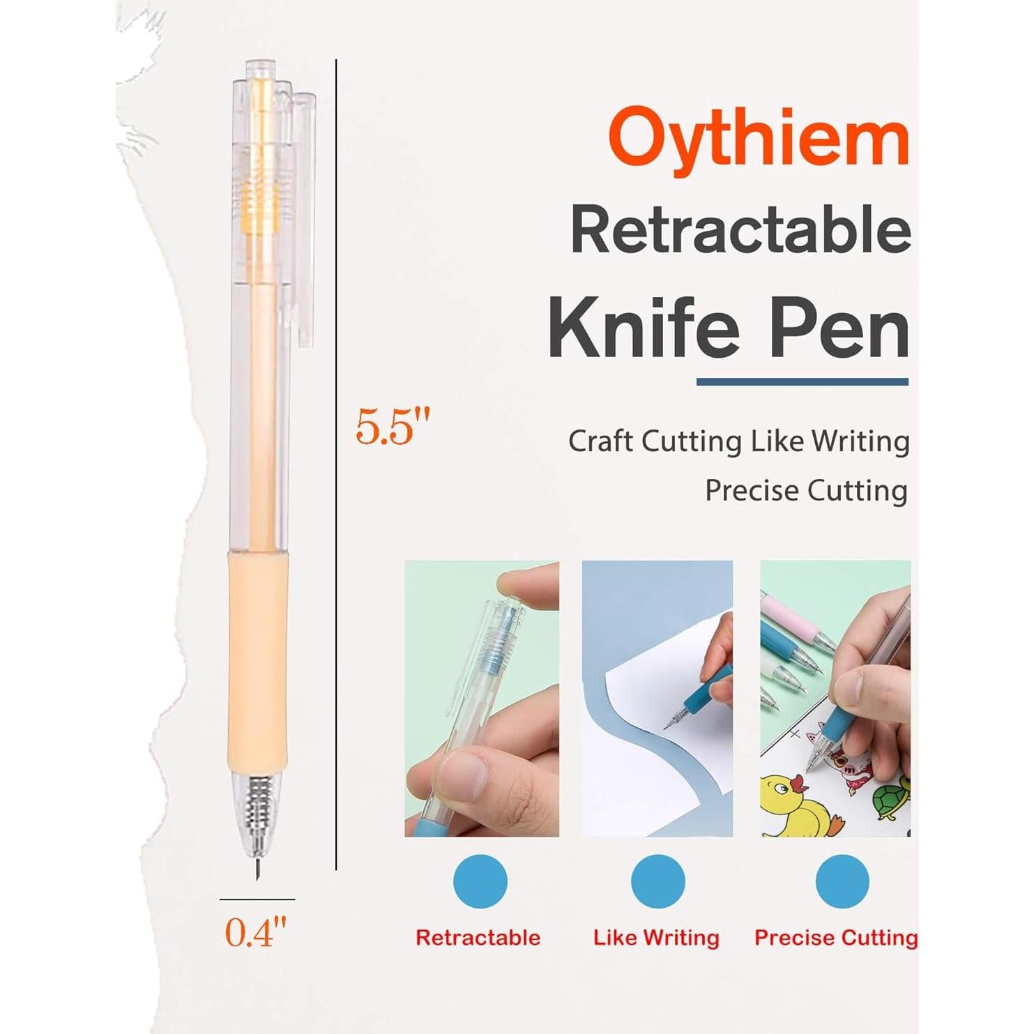 Bolígrafo Cortador de Papel Oythiem 6 Pack - Acero Tungsteno