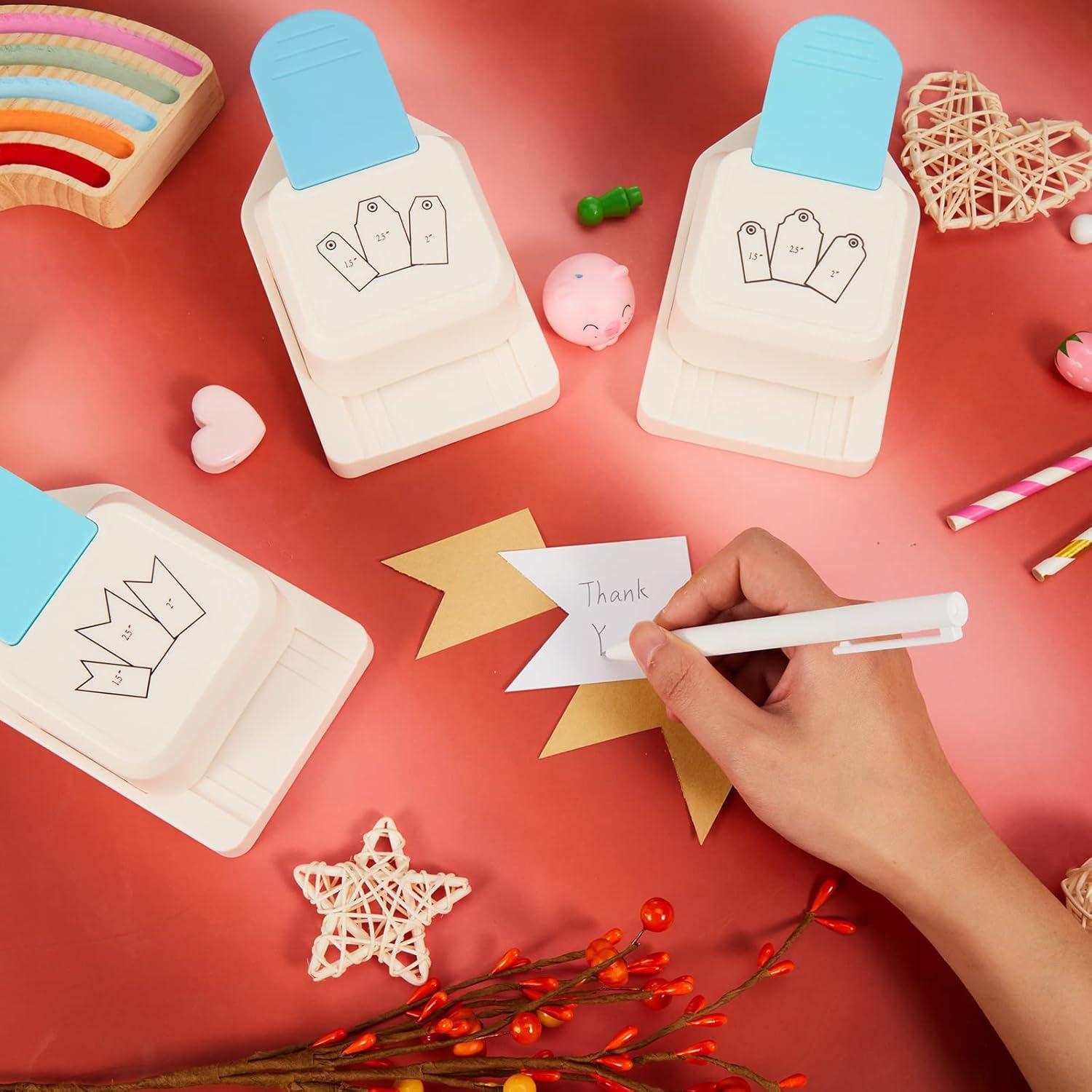 Perforador de Etiquetas 3 en 1 Fuutreo - 3 Tamaños 3.81cm, 5.08cm, 6.35cm