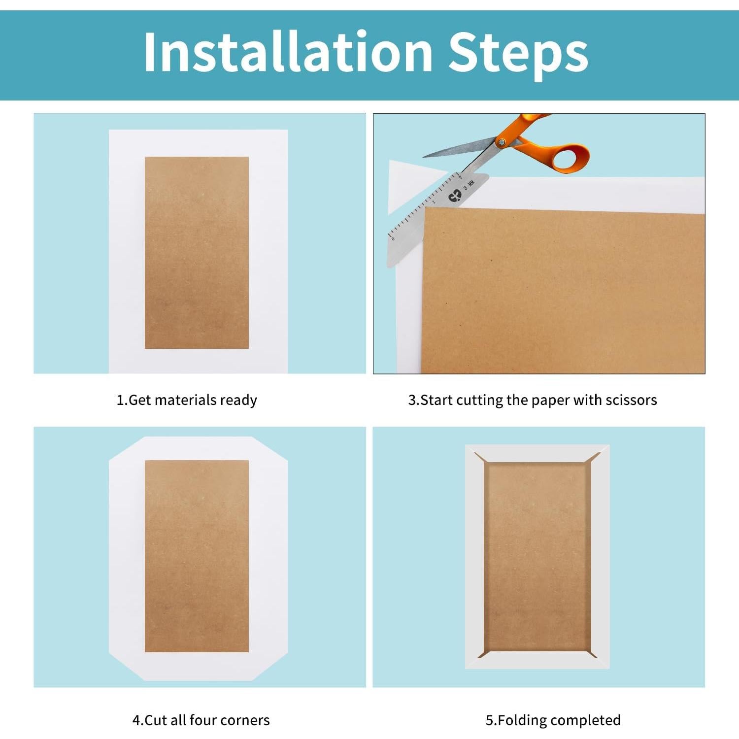 Kit de Encuadernación Sthmeyue con Herramienta de Inglete 4 Tamaños