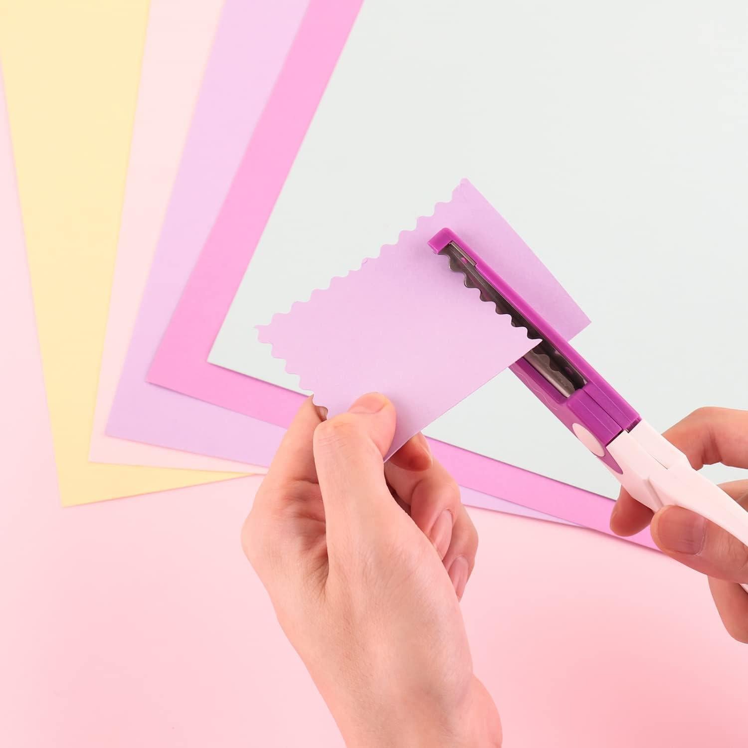 Juego de Tijeras de Manualidades BAOFALI 6 Piezas con Perforadora