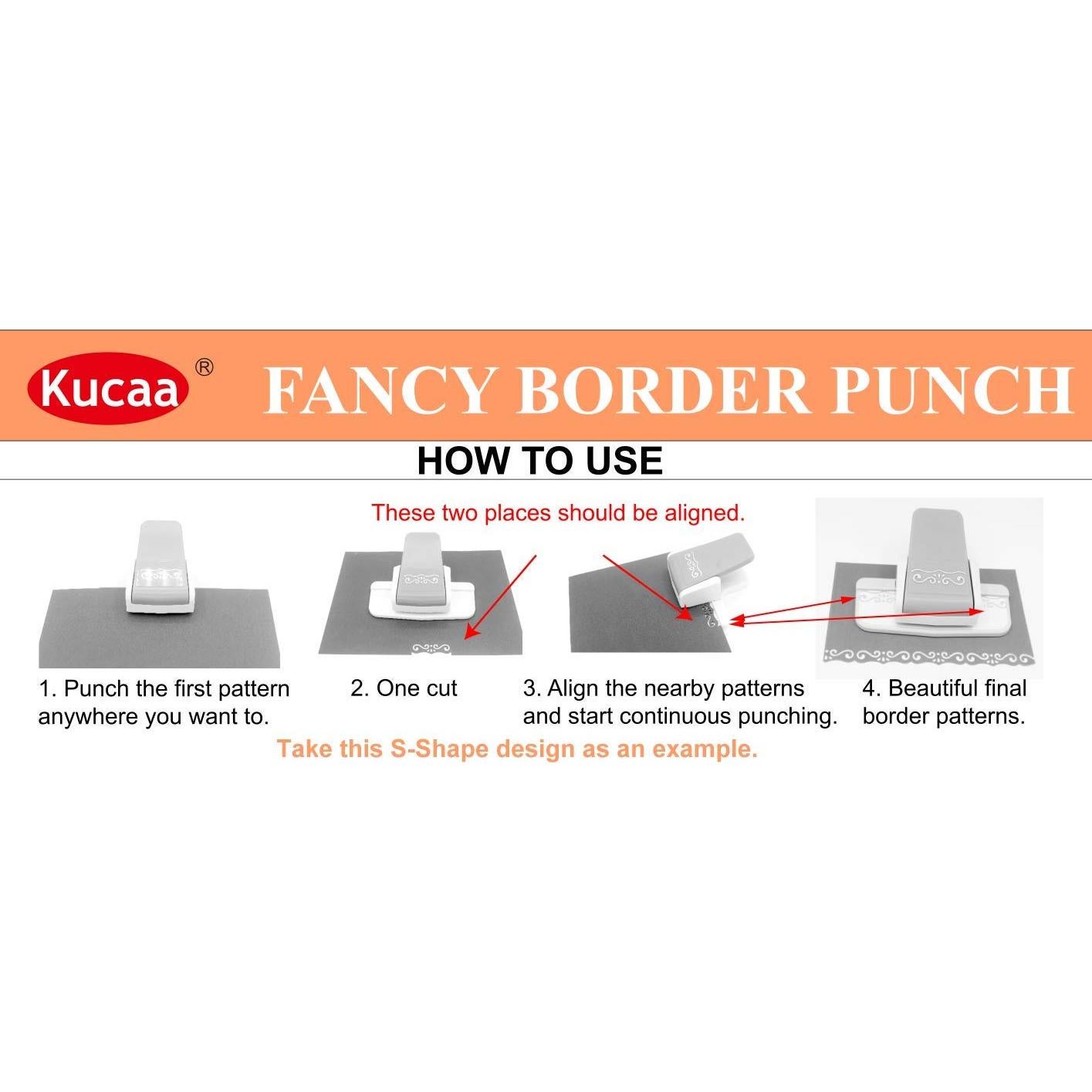 Troquelador de Bordes Kucaa Flor de Jazmín para Scrapbooking