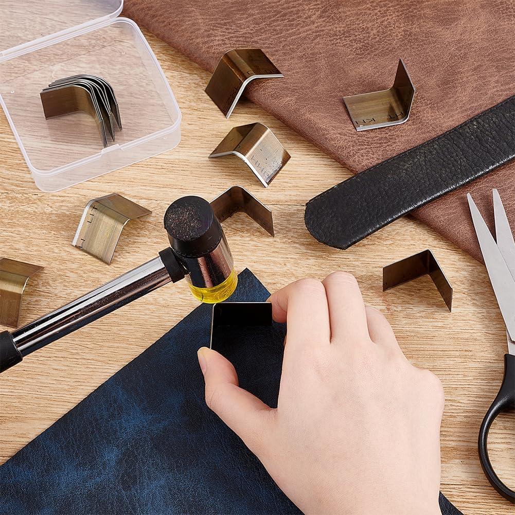 Conjunto de Troqueles de Esquinas PH PandaHall 15 Tamaños para Cuero