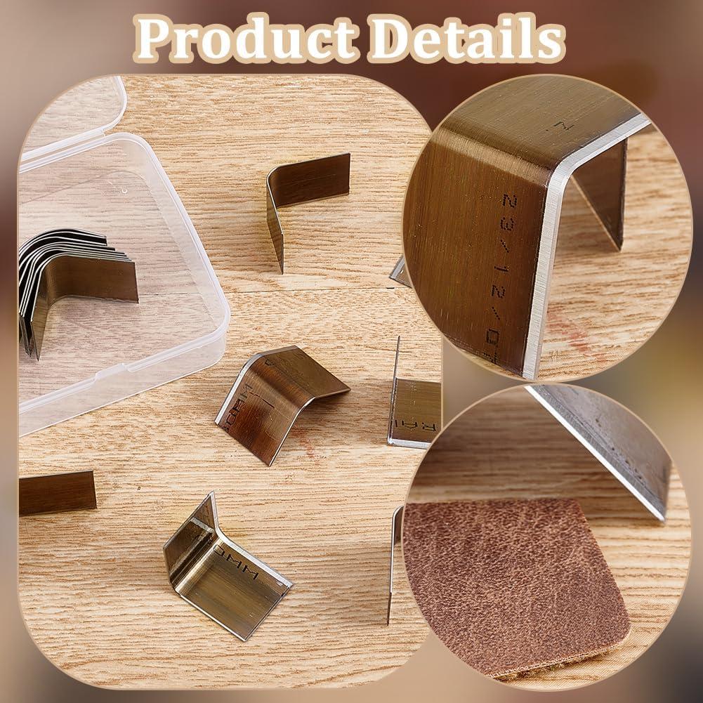 Conjunto de Troqueles de Esquinas PH PandaHall 15 Tamaños para Cuero