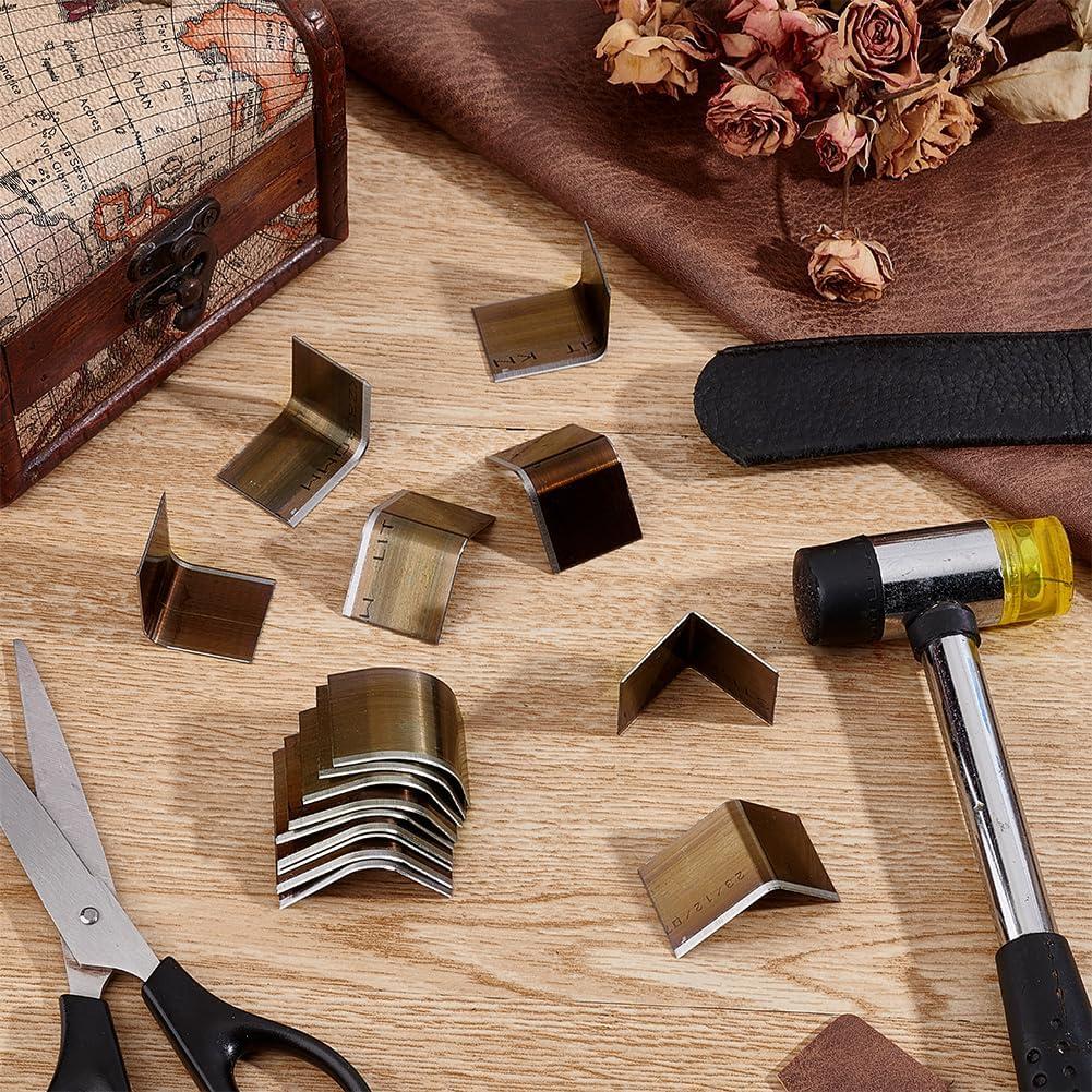 Conjunto de Troqueles de Esquinas PH PandaHall 15 Tamaños para Cuero