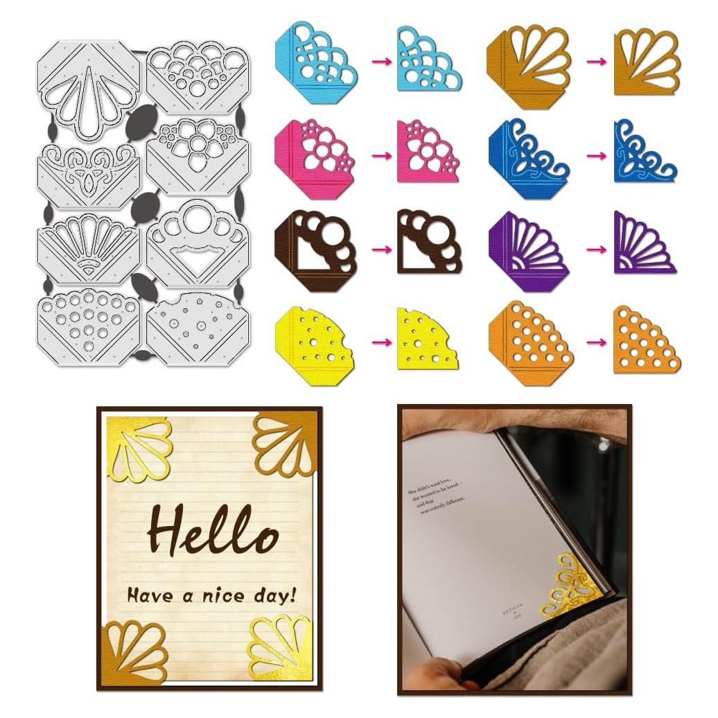 Cortes de Metal para Esquinas de Foto BENECREAT - 8 Patrones