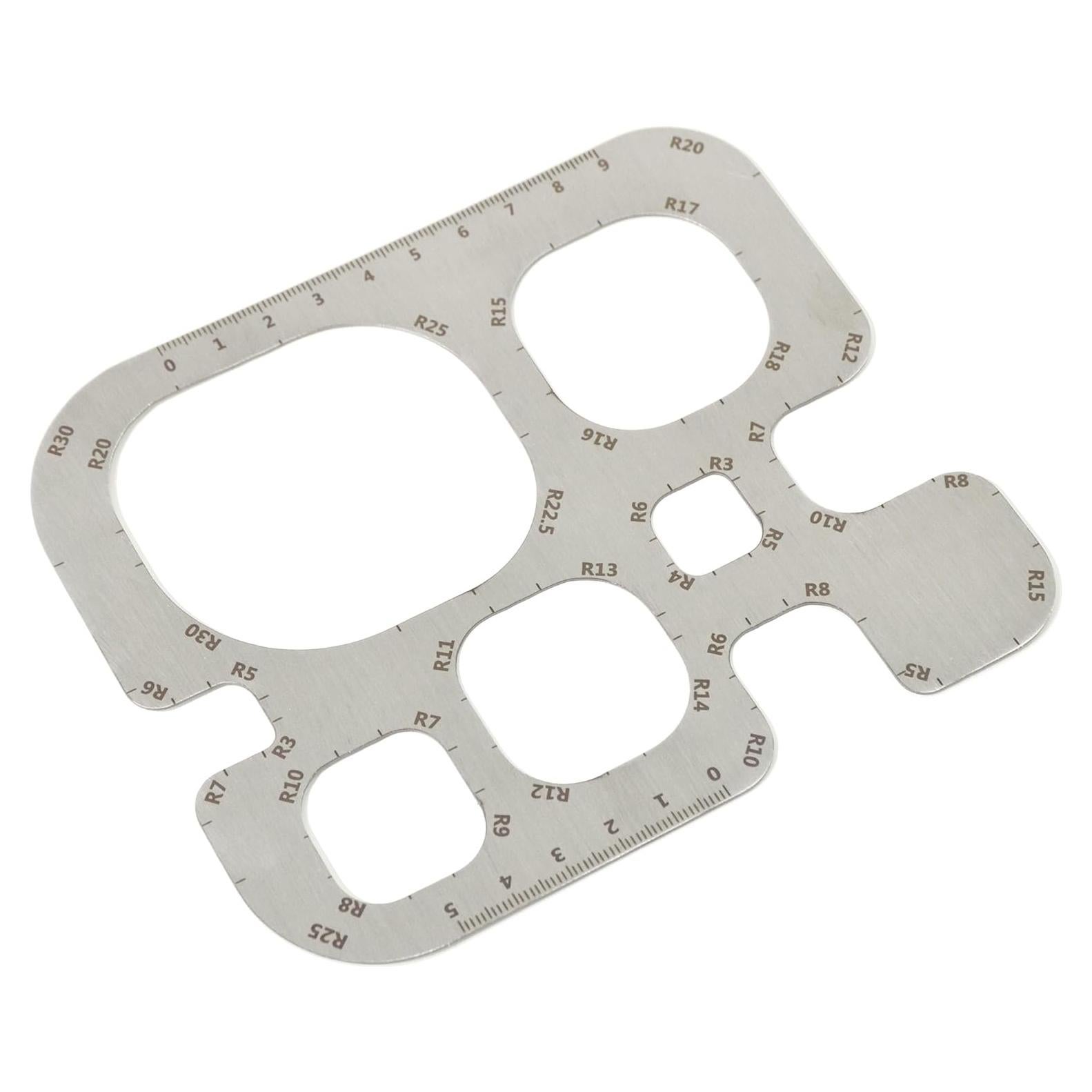 Plantilla de Medición UPTTHOW para Corte de Cuero - Acero Inoxidable