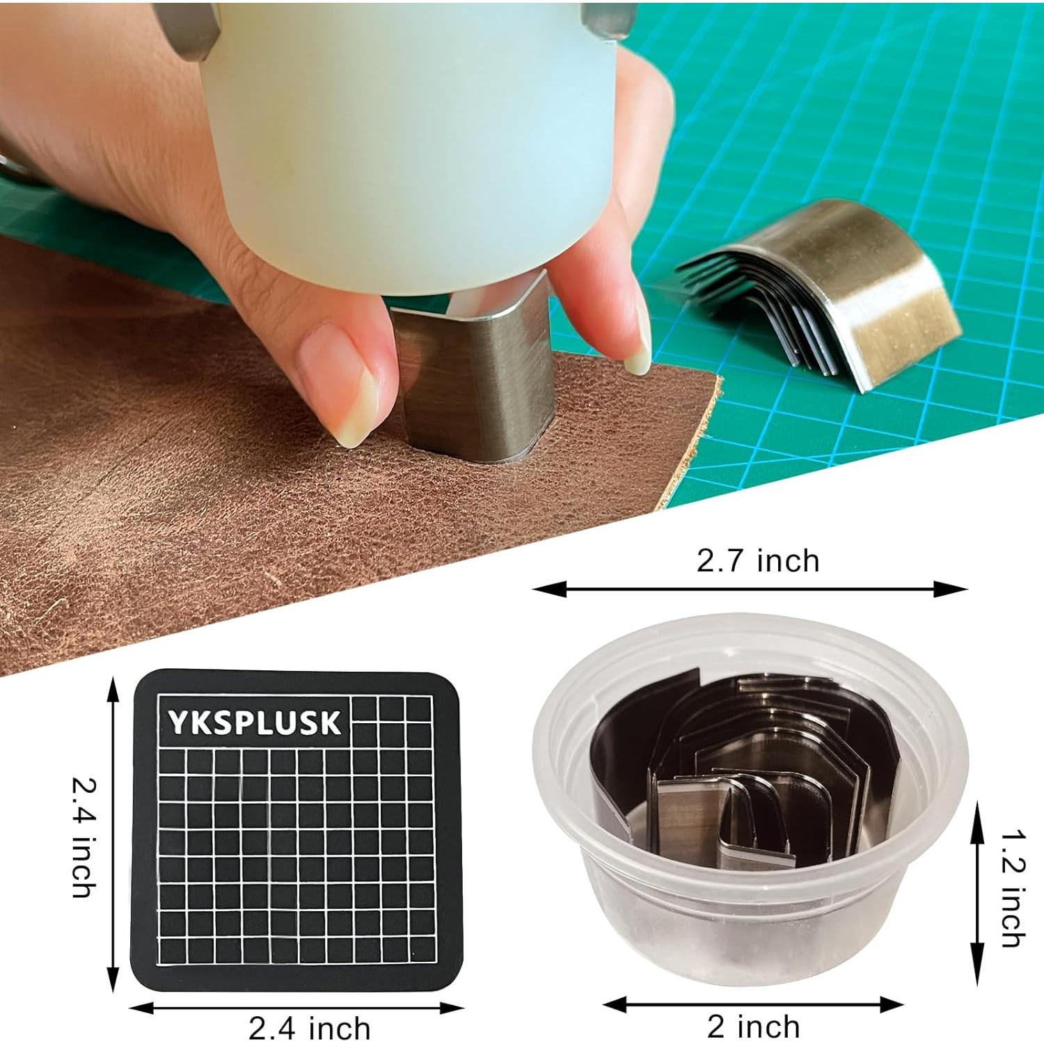 Juego de 10 Troqueladores de Esquinas YKSPLUSK para Cuero