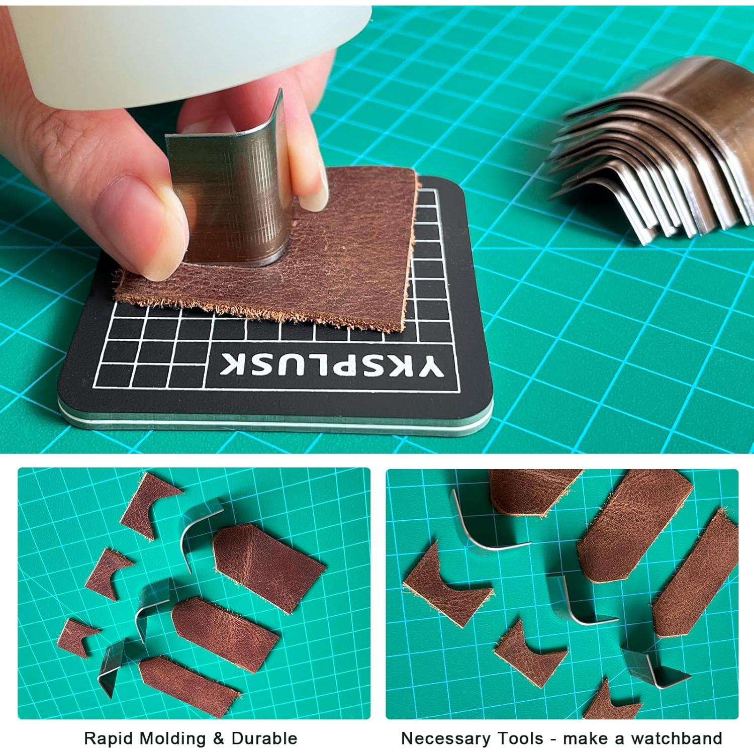 Juego de 10 Troqueladores de Esquinas YKSPLUSK para Cuero