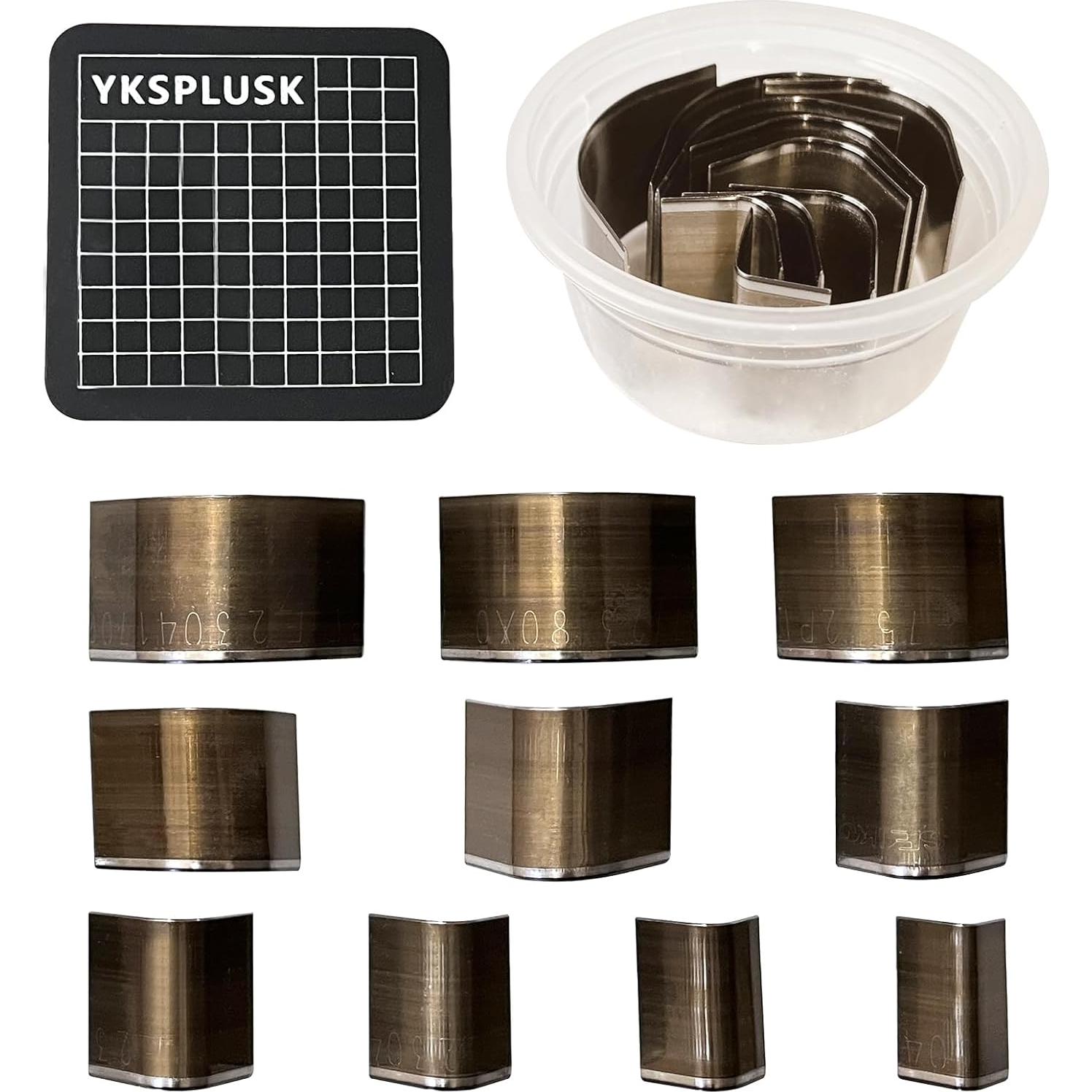 Juego de 10 Troqueladores de Esquinas YKSPLUSK para Cuero