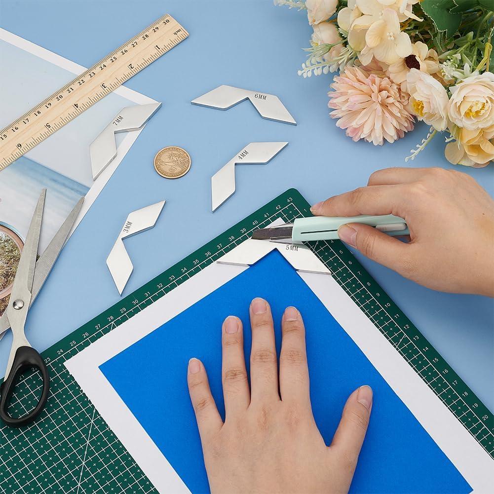 Herramienta de Esquina Acero Inoxidable BENECREAT 5 Pcs