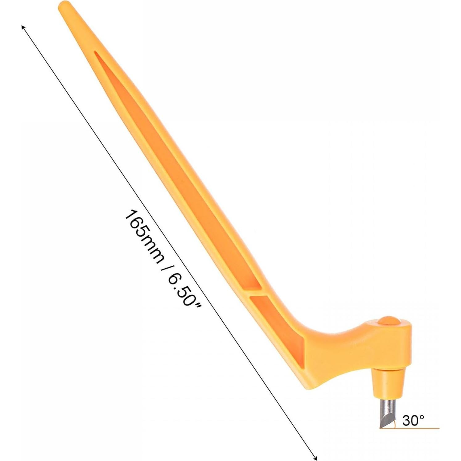 Cuchillo de Manualidades uxcell con Cuchilla Rotativa 15° Amarillo