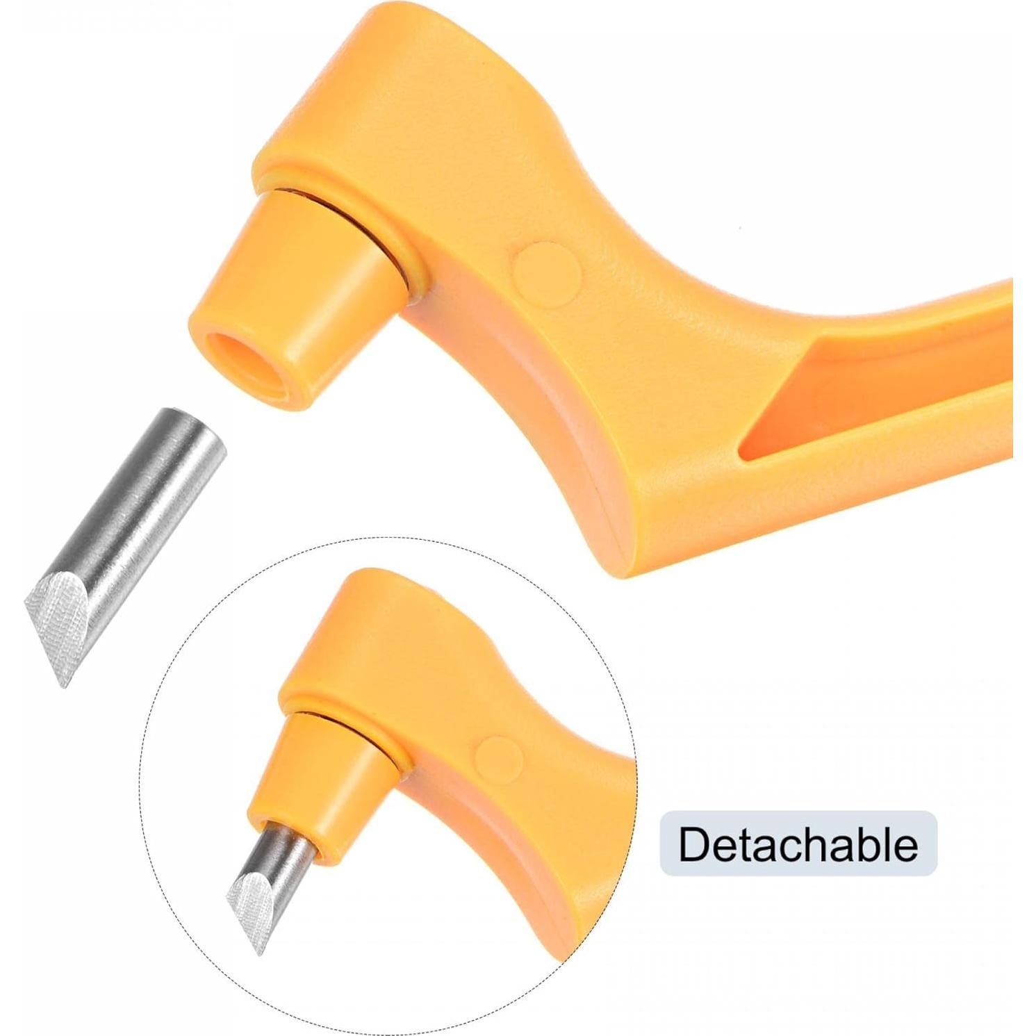 Cuchillo de Manualidades uxcell con Cuchilla Rotativa 15° Amarillo