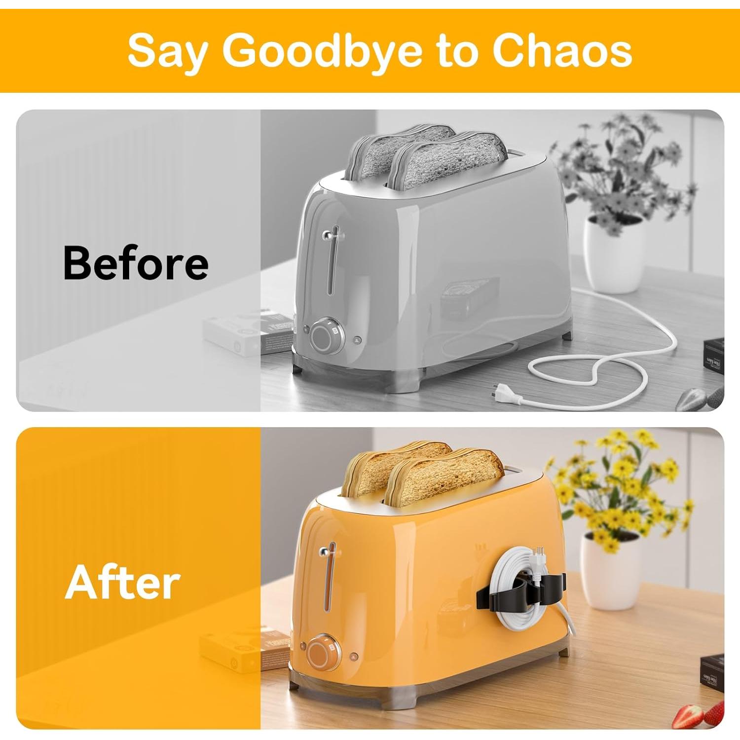 Organizador de Cables Daisyhome 6 Pack Autoadhesivo