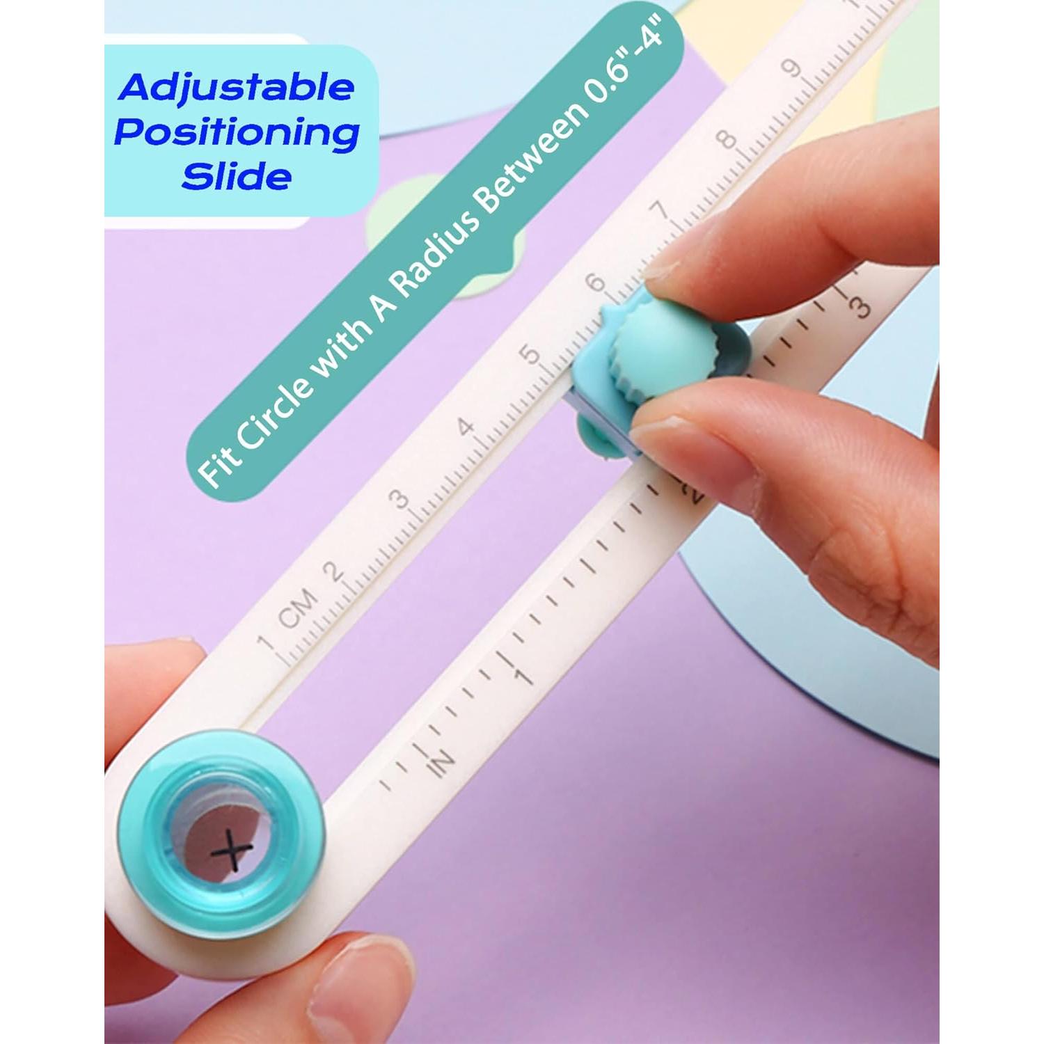 Cortador Circular Oythiem para Manualidades 1.52-10.16 cm Verde