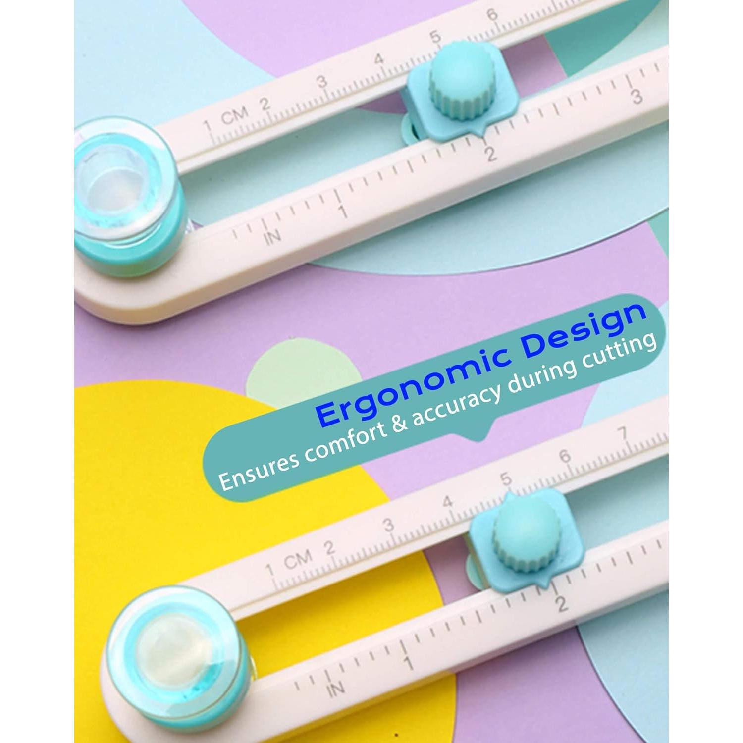 Cortador Circular Oythiem para Manualidades 1.52-10.16 cm Verde