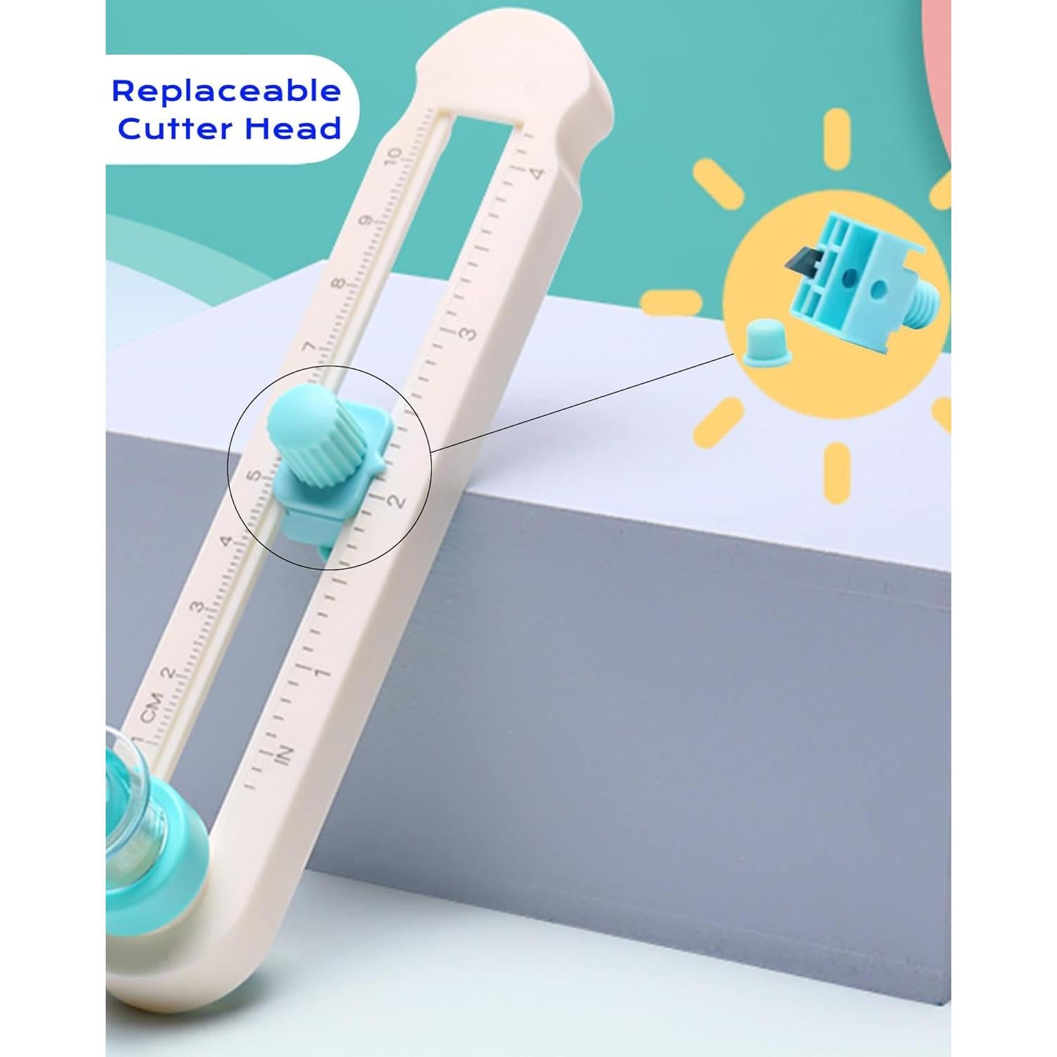 Cortador Circular Oythiem para Manualidades 1.52-10.16 cm Verde