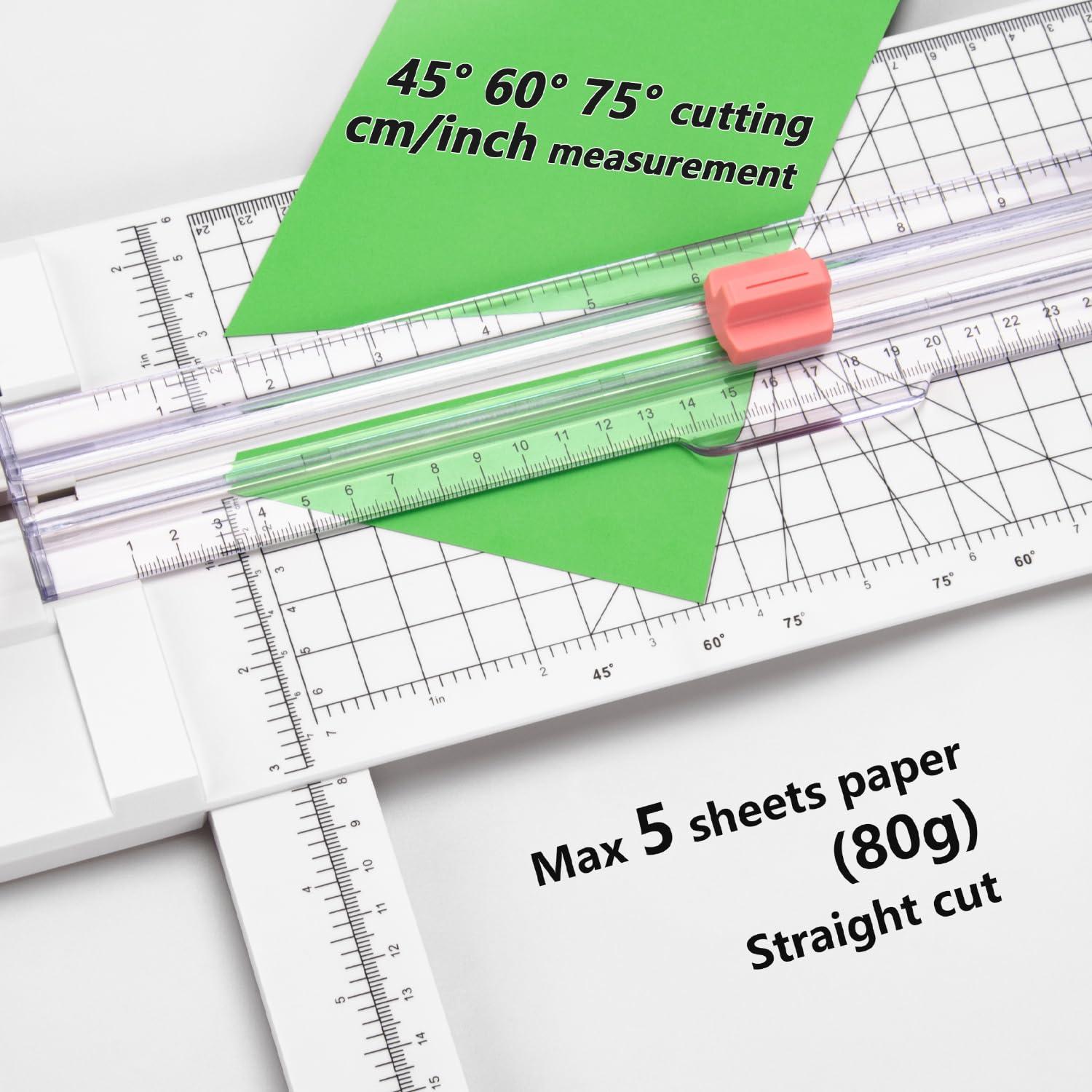 Cortadora de Papel Worklion 30.48 cm Rosa - 4 Cuchillas Intercambiables